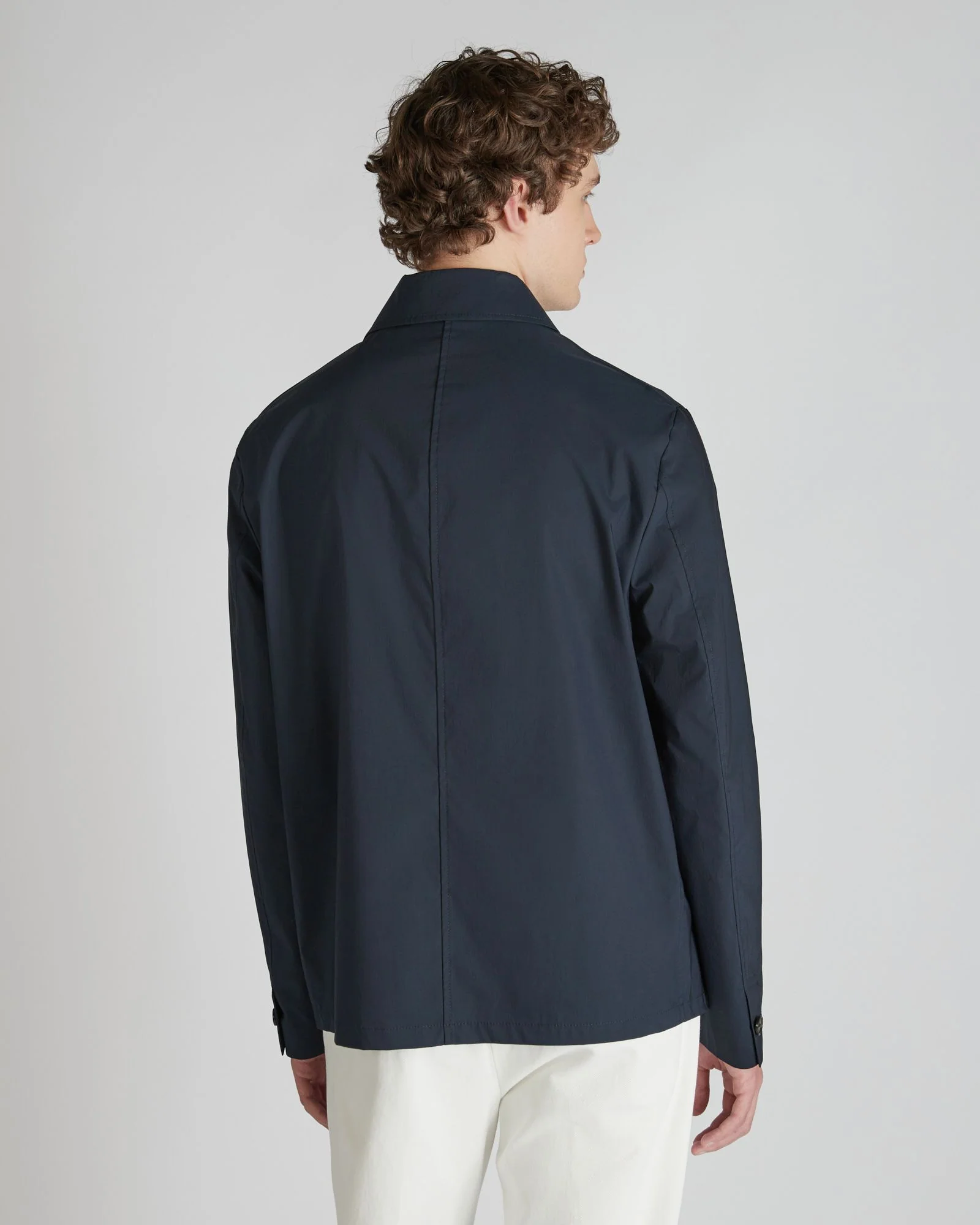 Cotton and technical fabric shirt - Image 3
