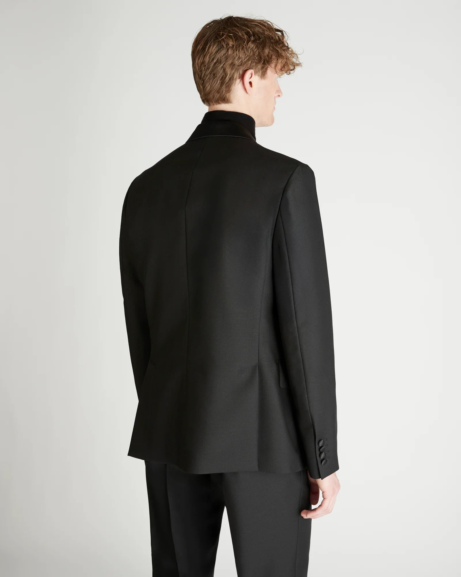 Double-breasted wool and mohair twill jacket - Image 3