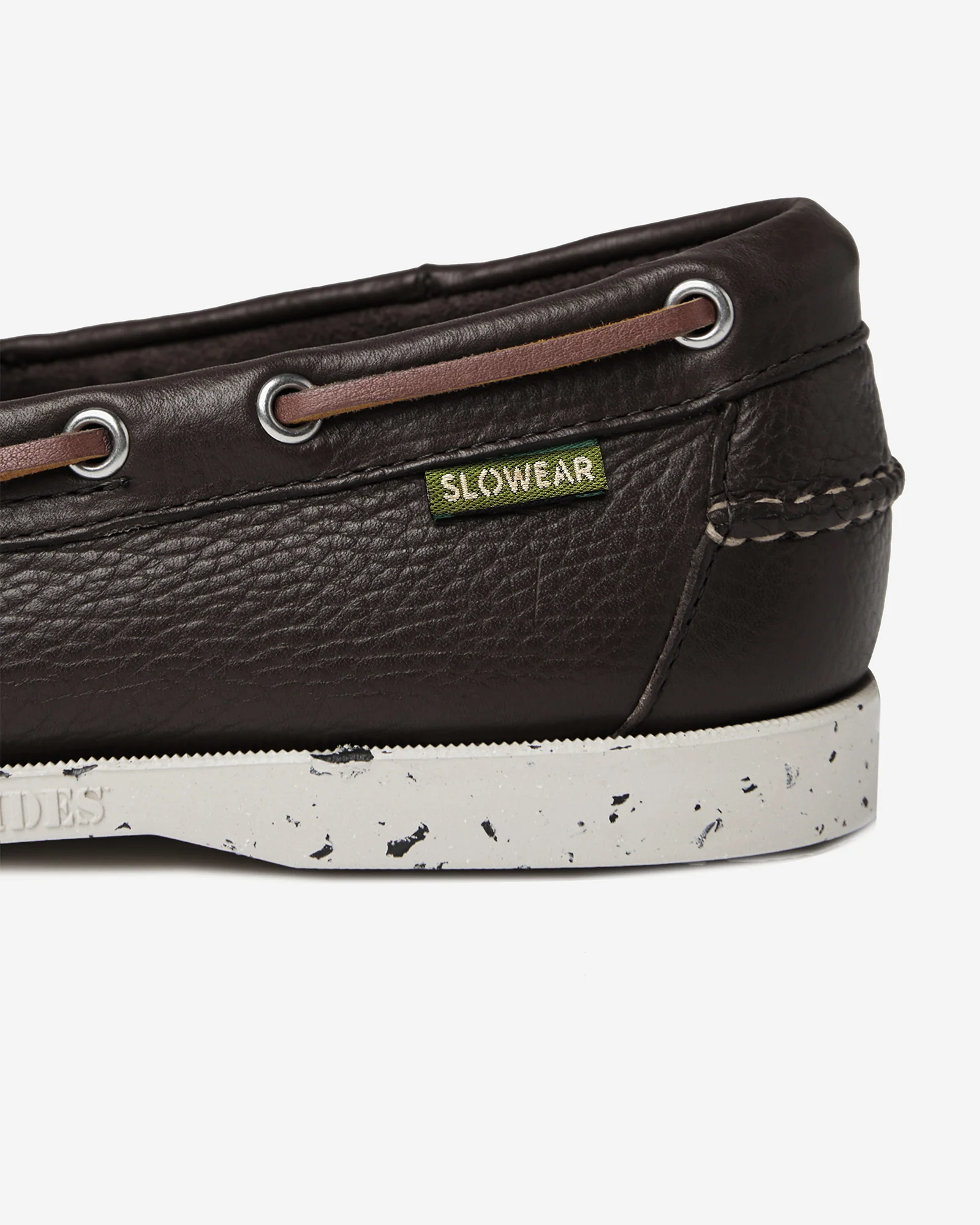 Hammered leather boat shoe - Image 4