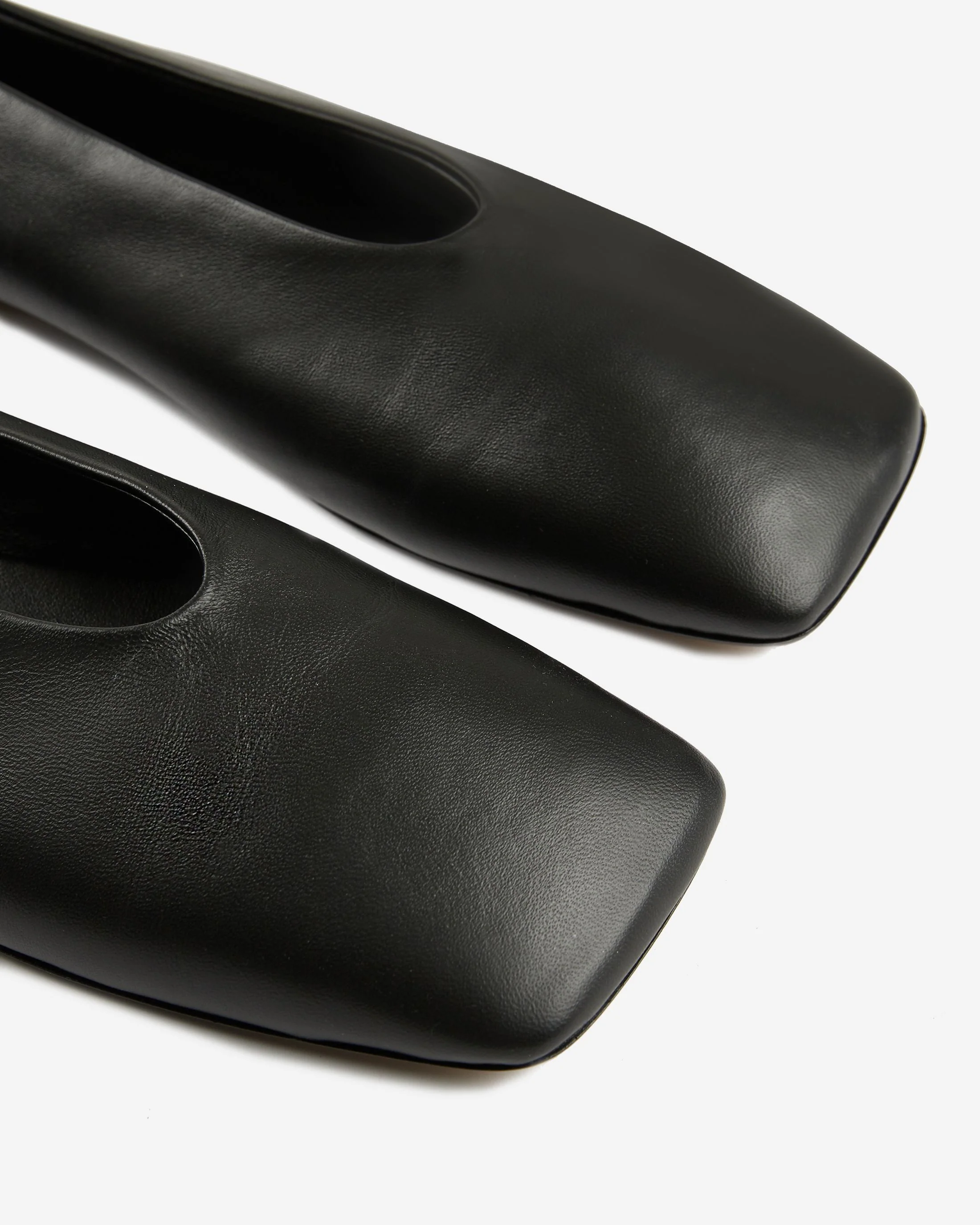 Leather ballet pumps - Image 3