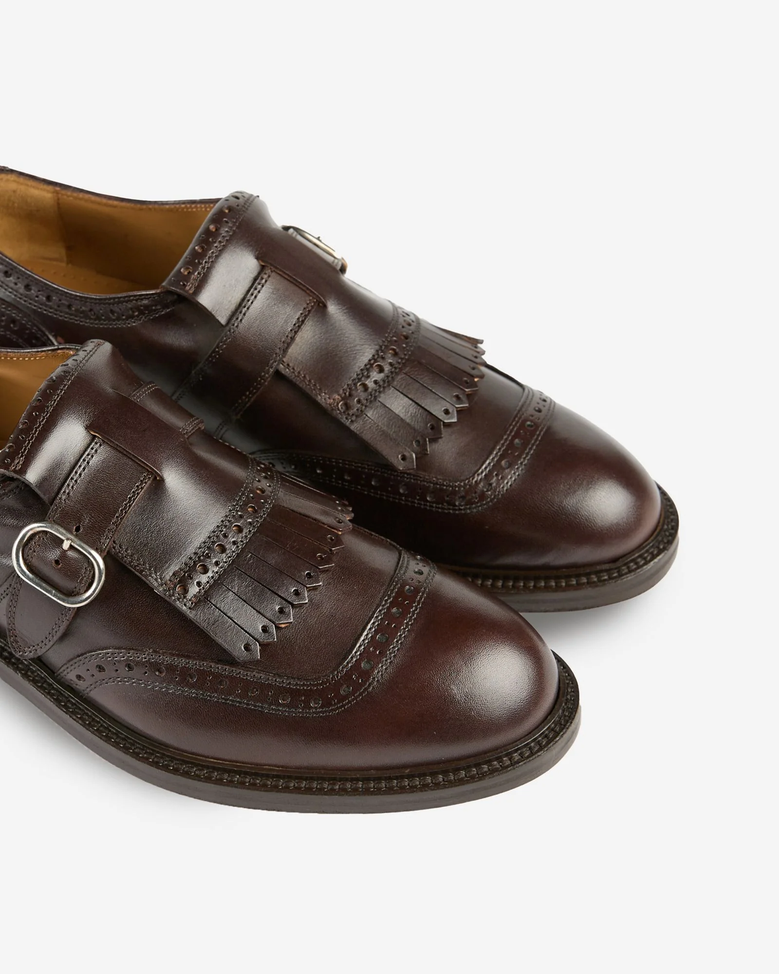 Monk strap shoe in leather - Image 3