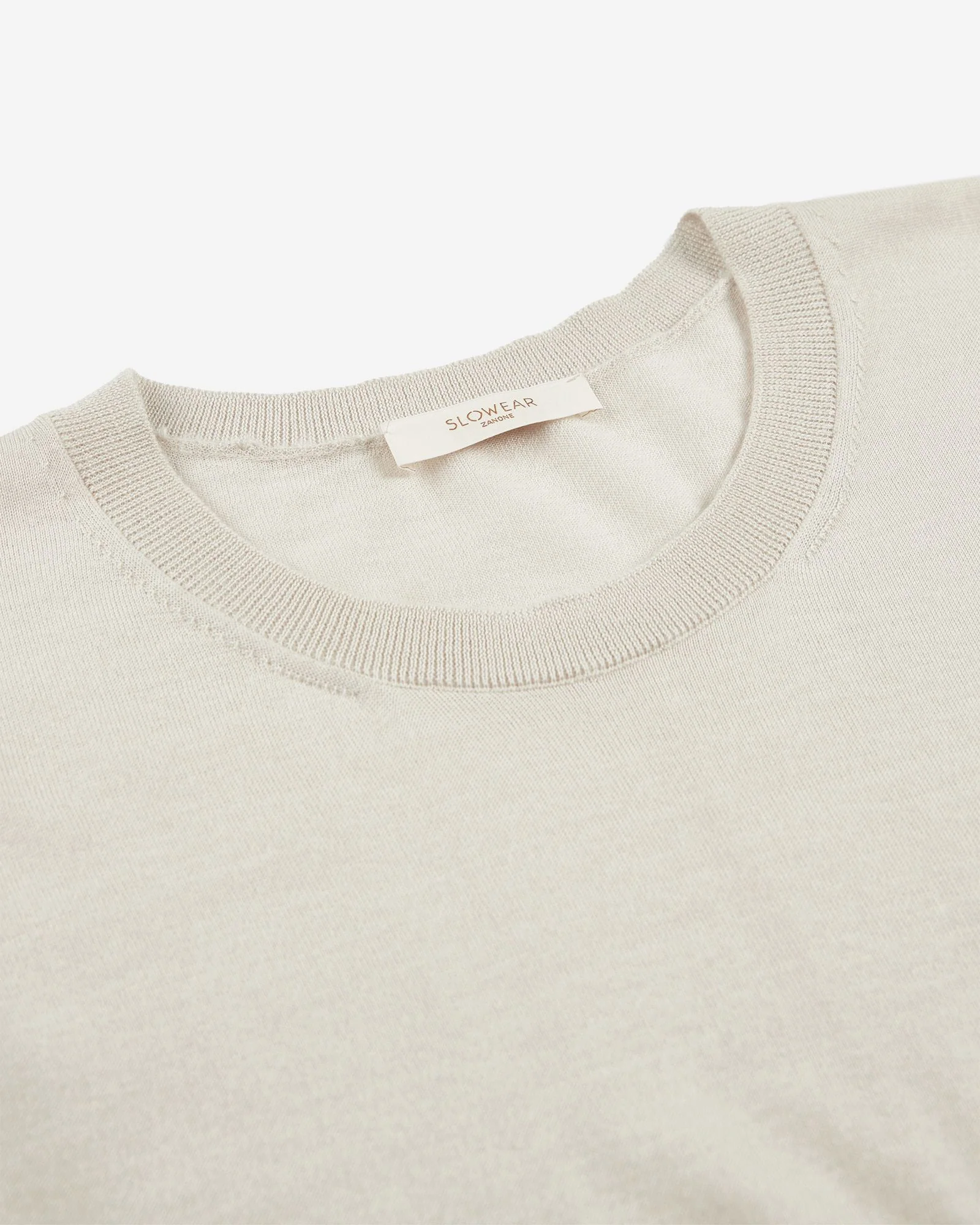 Regular fit crewneck sweater in cashmere and silk - Image 6