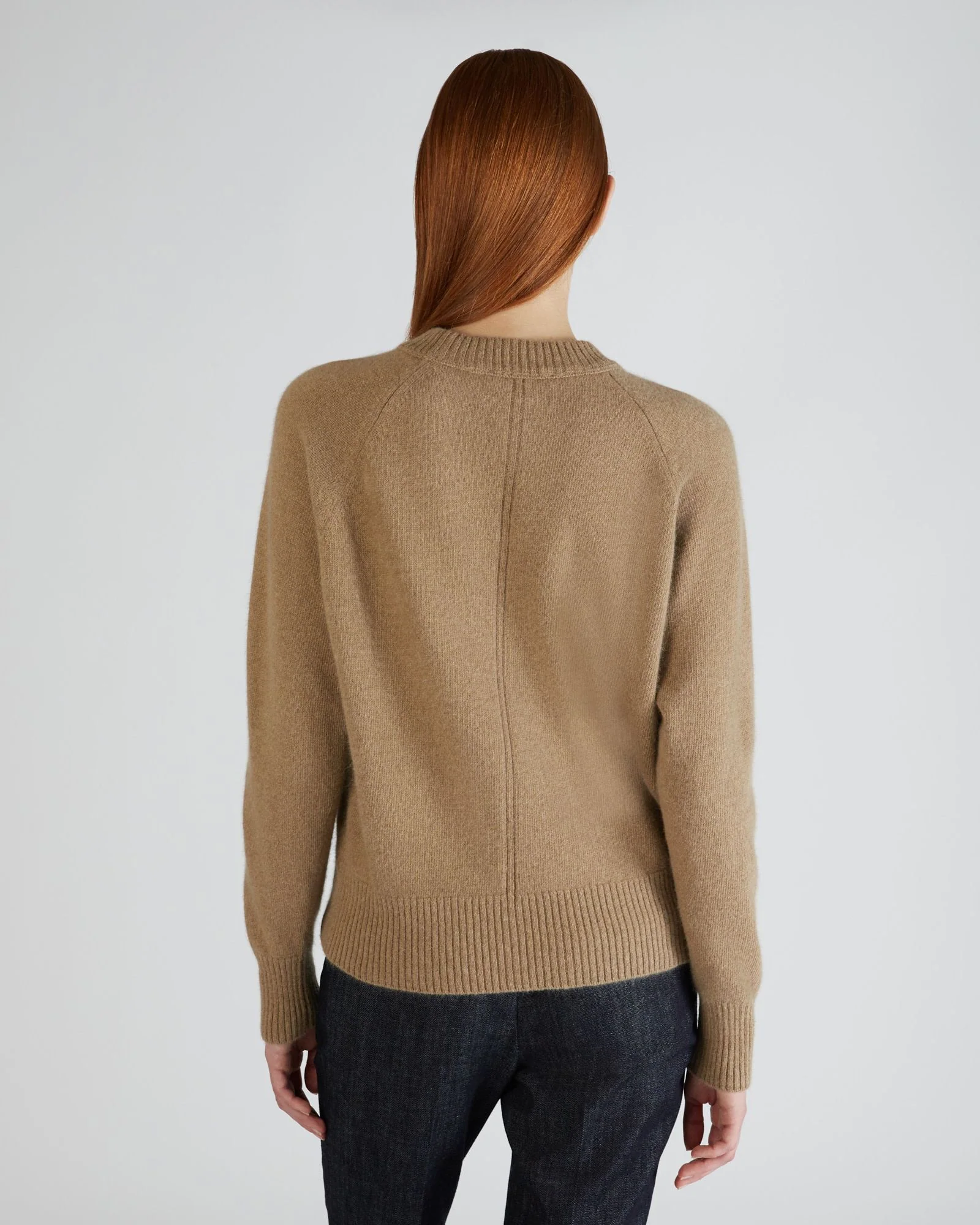 Regular fit crewneck sweater in wool and Angora - Image 3