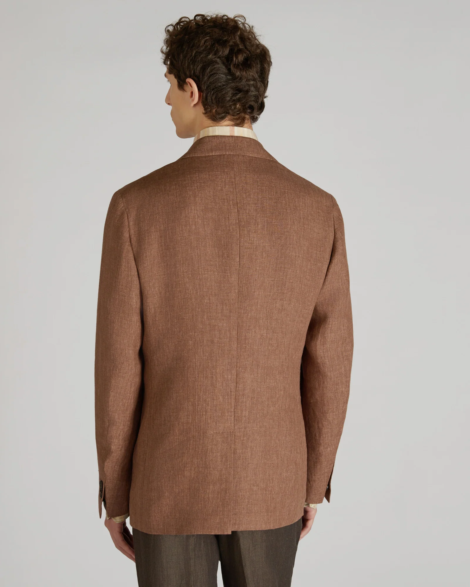 Regular-fit delavé linen jacket - Image 3