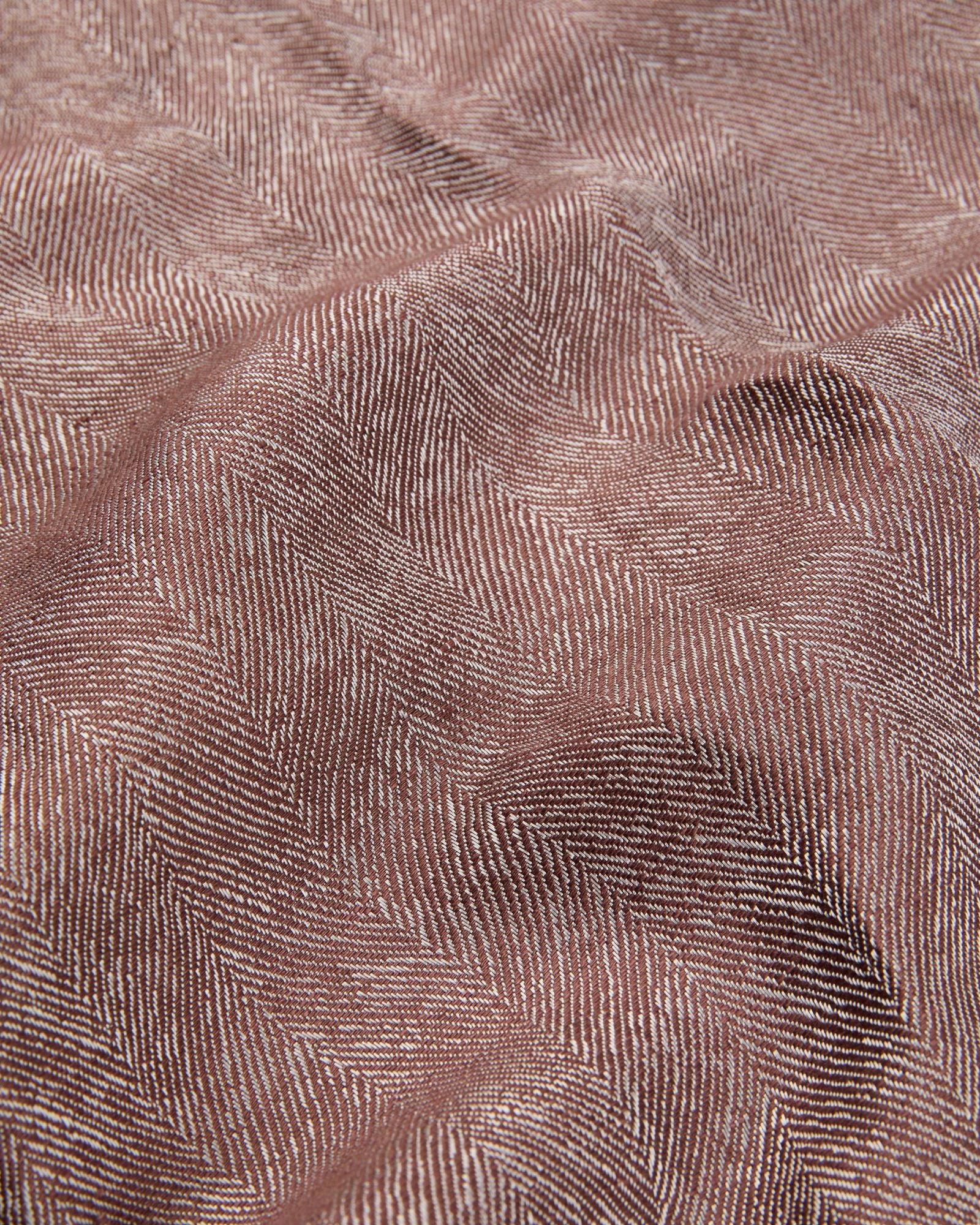 Regular fit linen and viscose herringbone trousers - Image 3