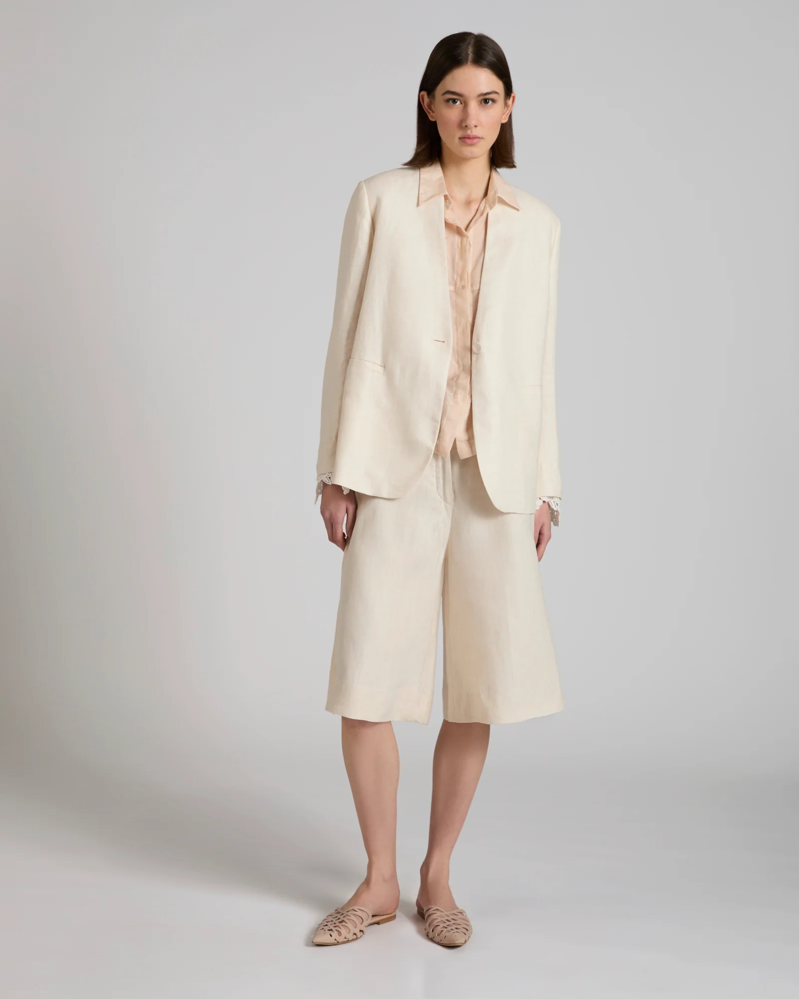 Regular fit linen jacket - Image 5