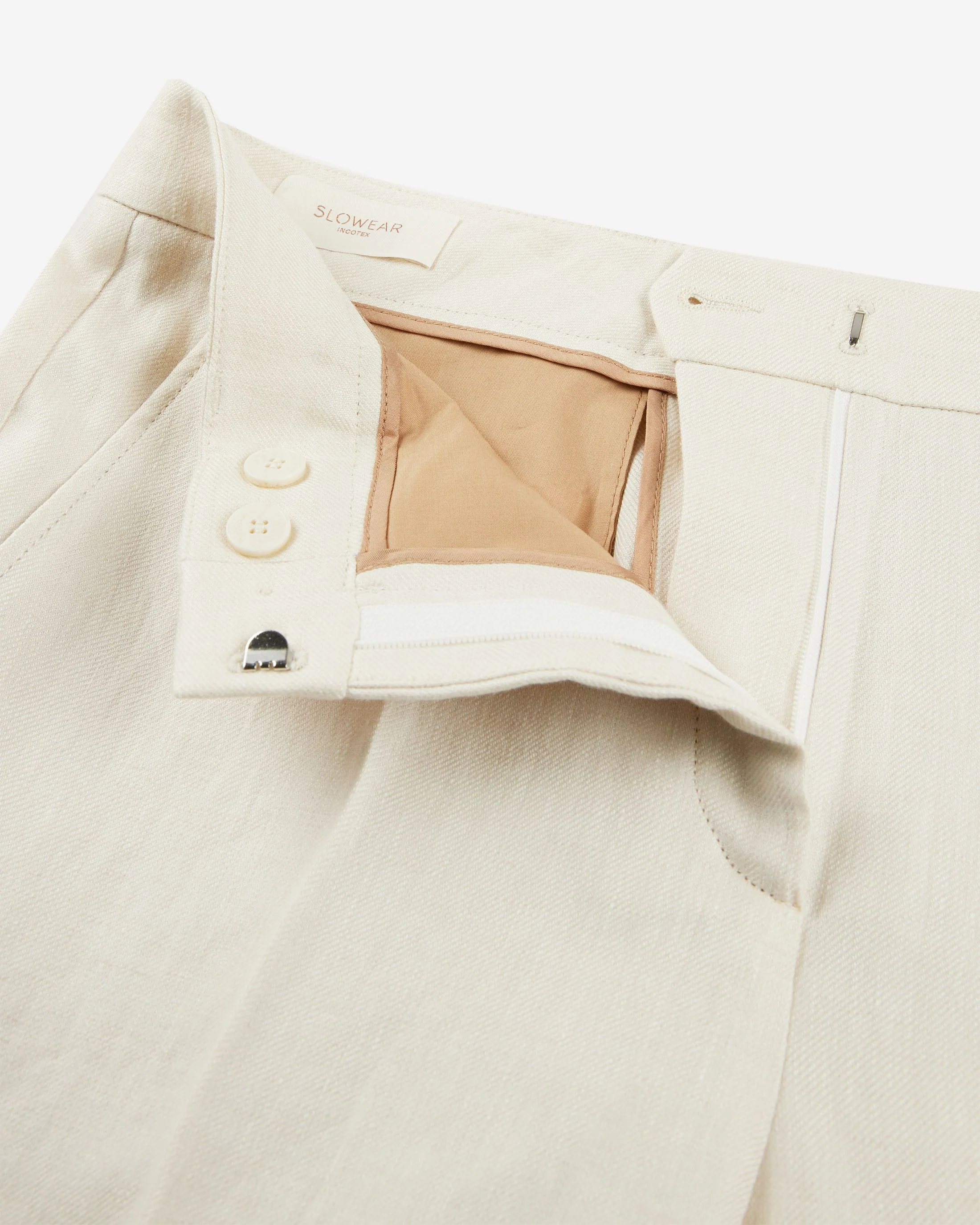 Regular fit linen trousers - Image 6