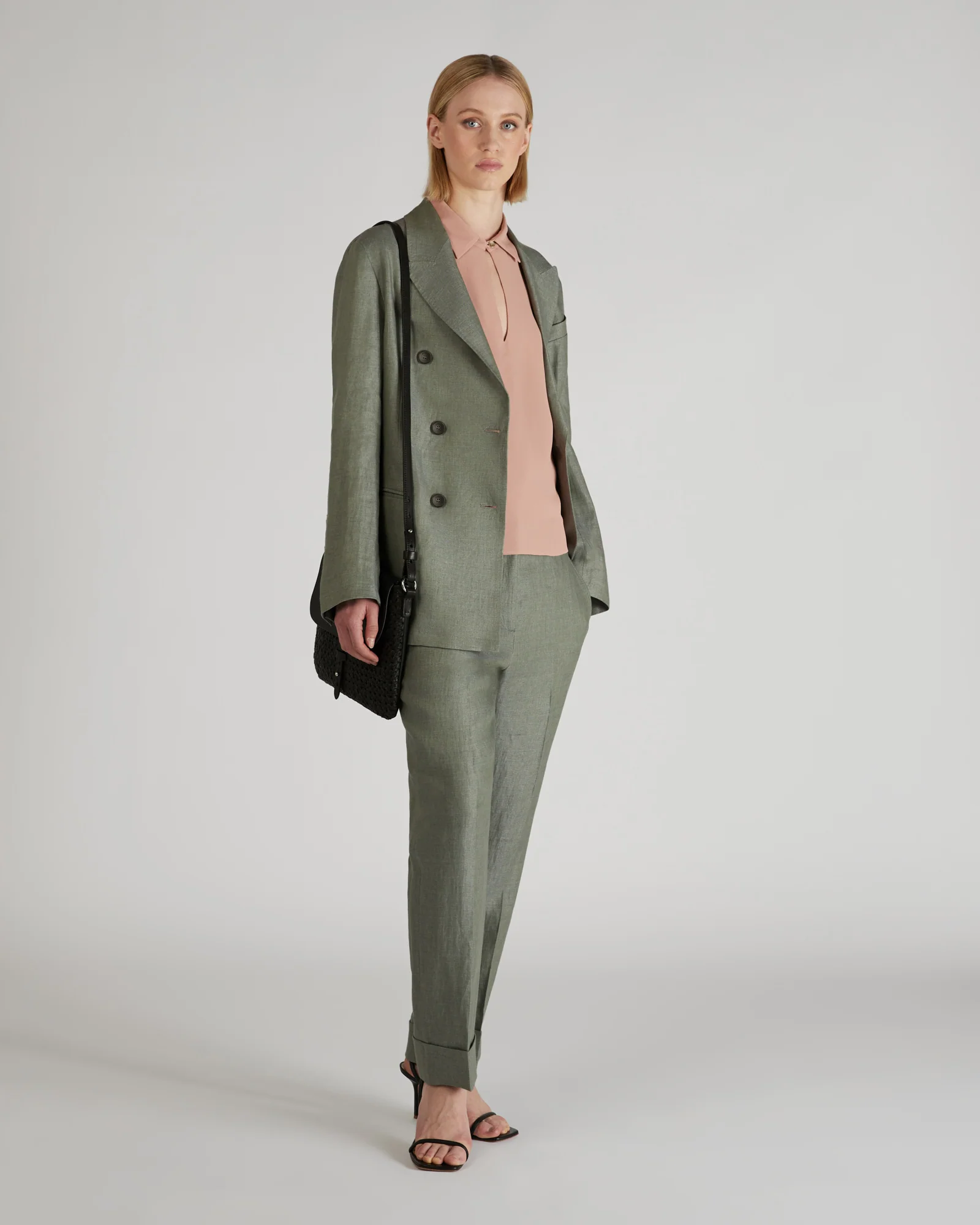 Regular fit linen trousers - Image 5