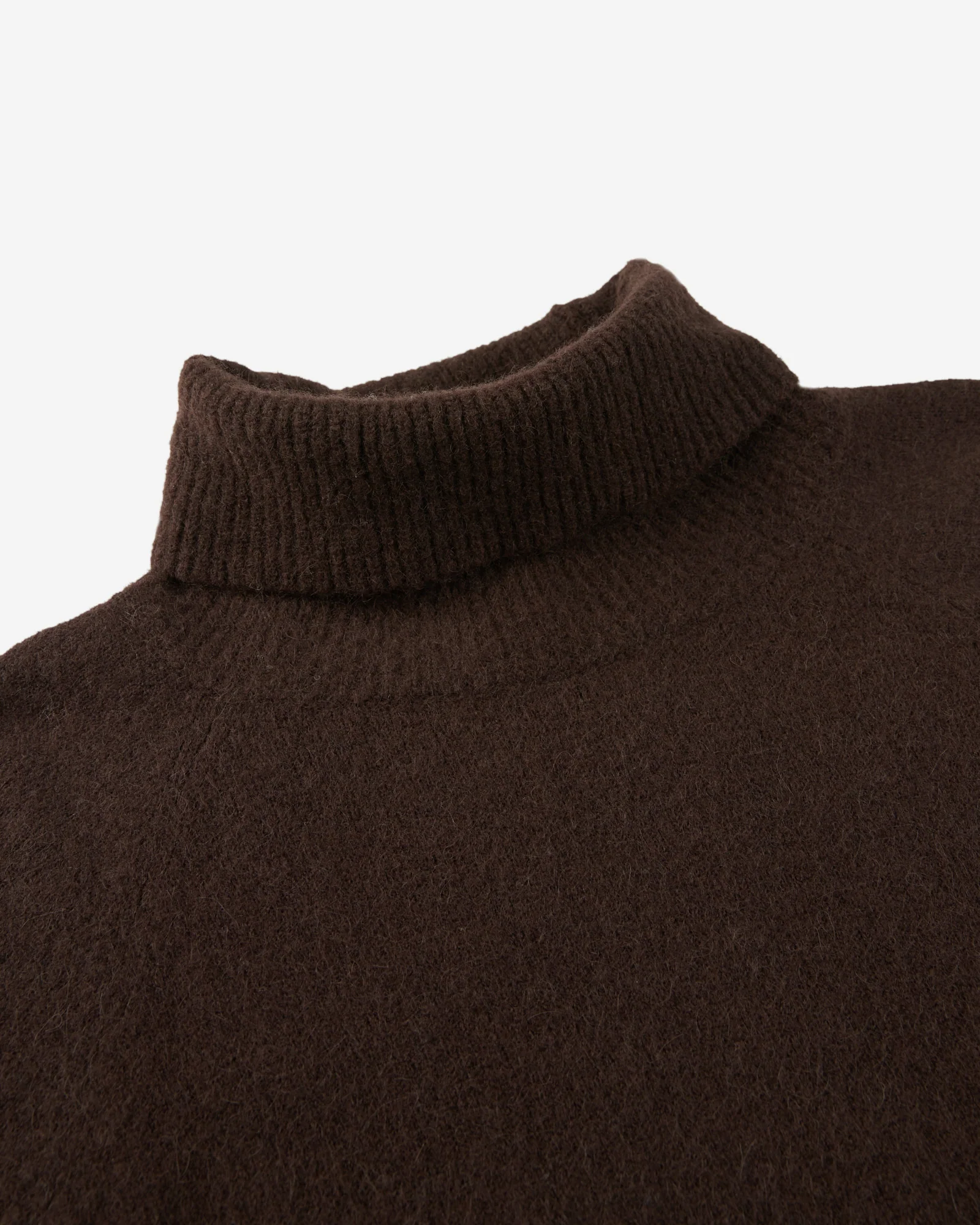 Regular fit polo neck in wool and Alpaca - Image 6