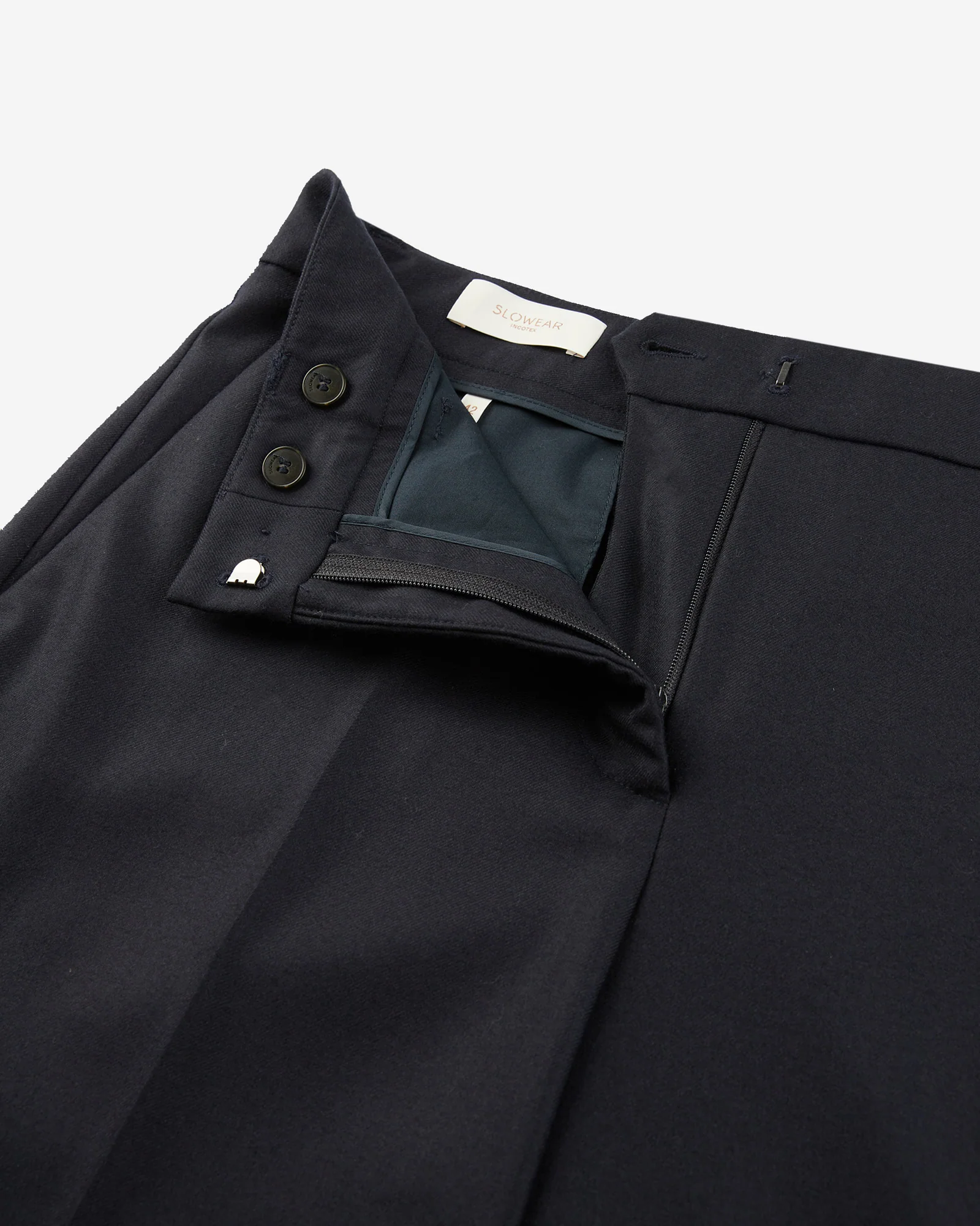 Regular fit trousers in stretch flannel - Image 6