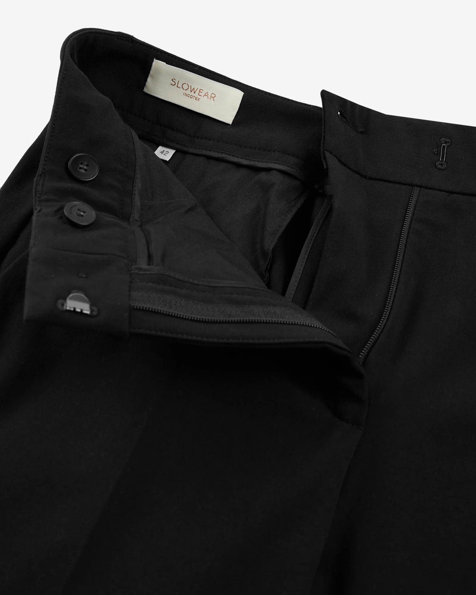 Regular fit trousers in two-way stretch gabardine - Image 6