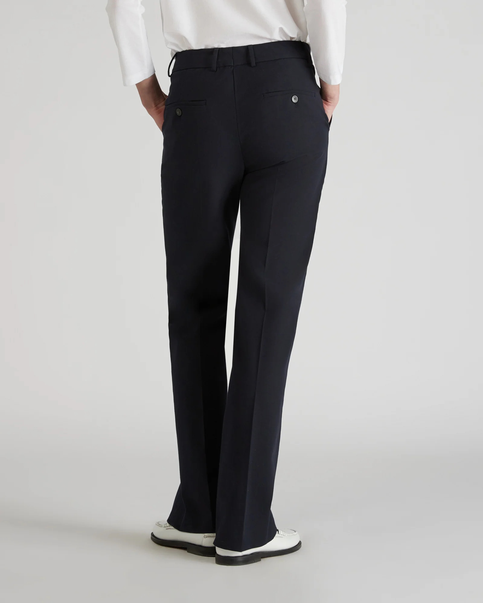 Regular fit trousers in two-way stretch gabardine - Image 3