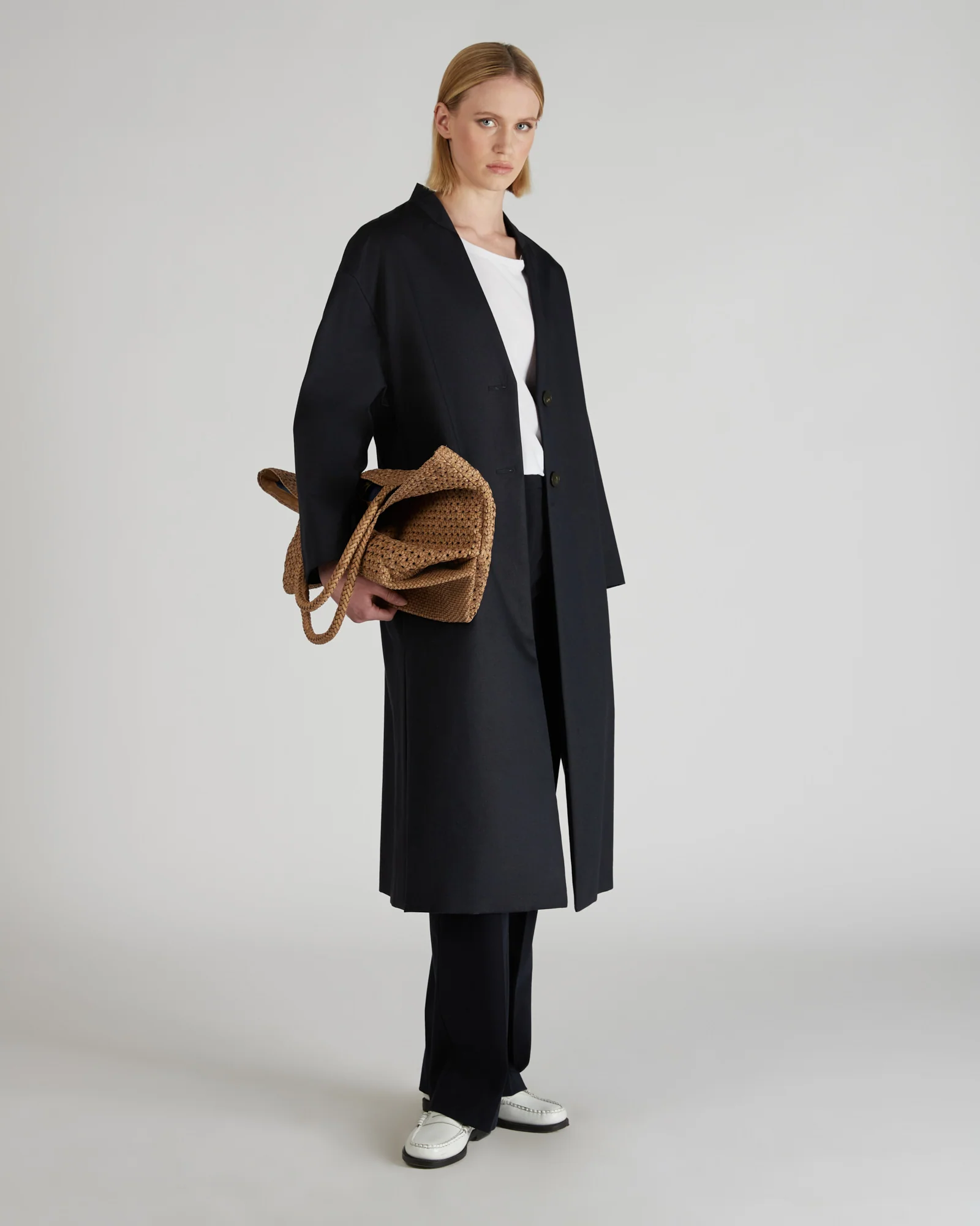 Regular fit trousers in two-way stretch gabardine - Image 5