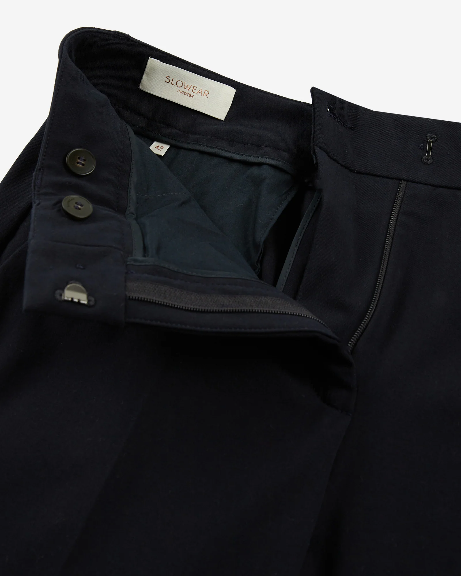 Regular fit trousers in two-way stretch gabardine - Image 6