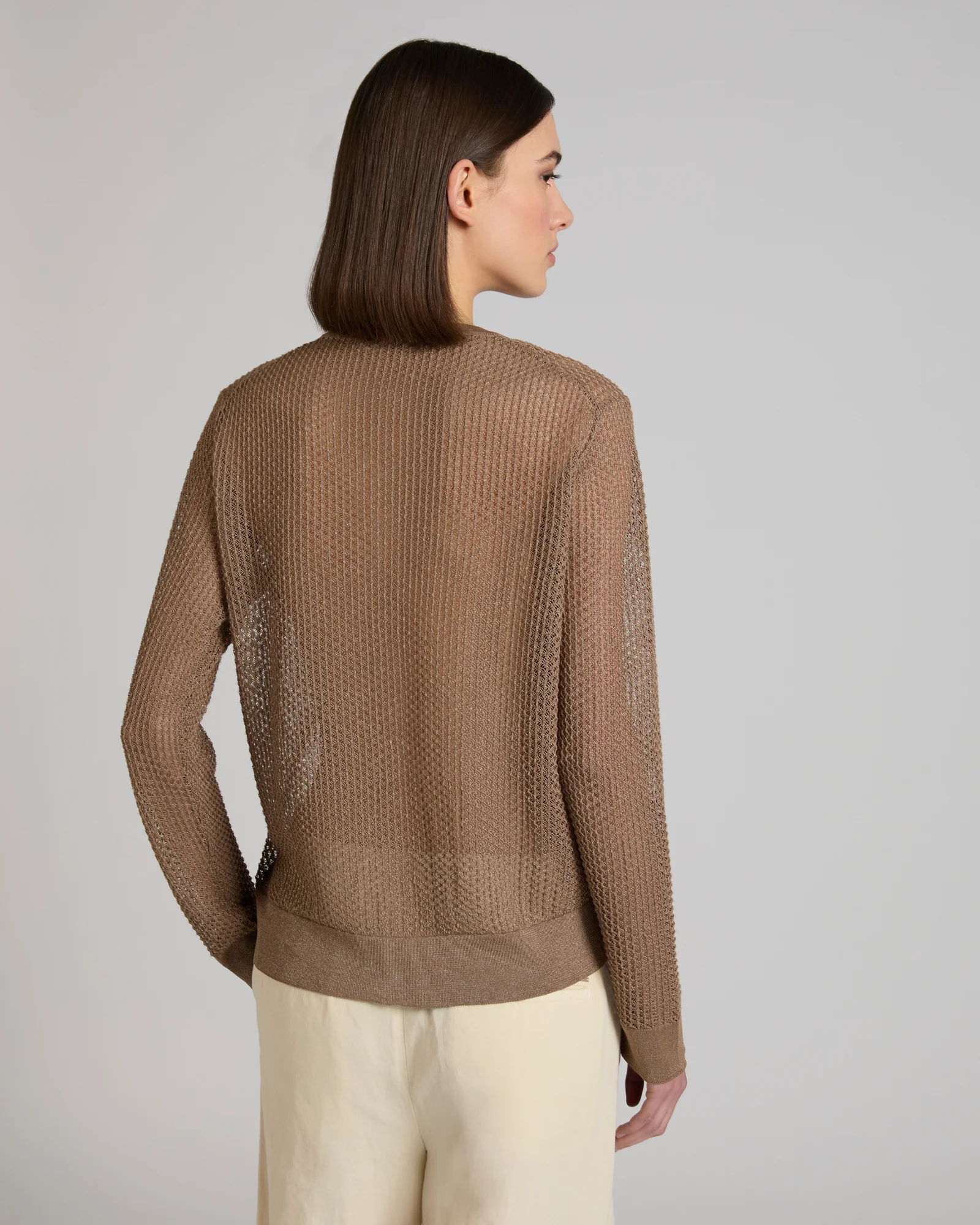 Regular fit viscose cardigan - Image 3