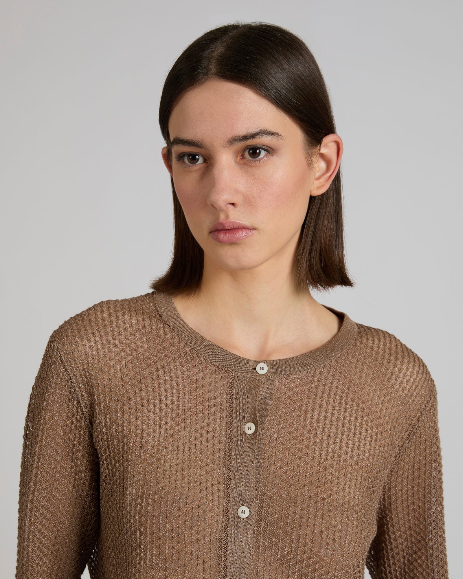 Regular fit viscose cardigan - Image 4