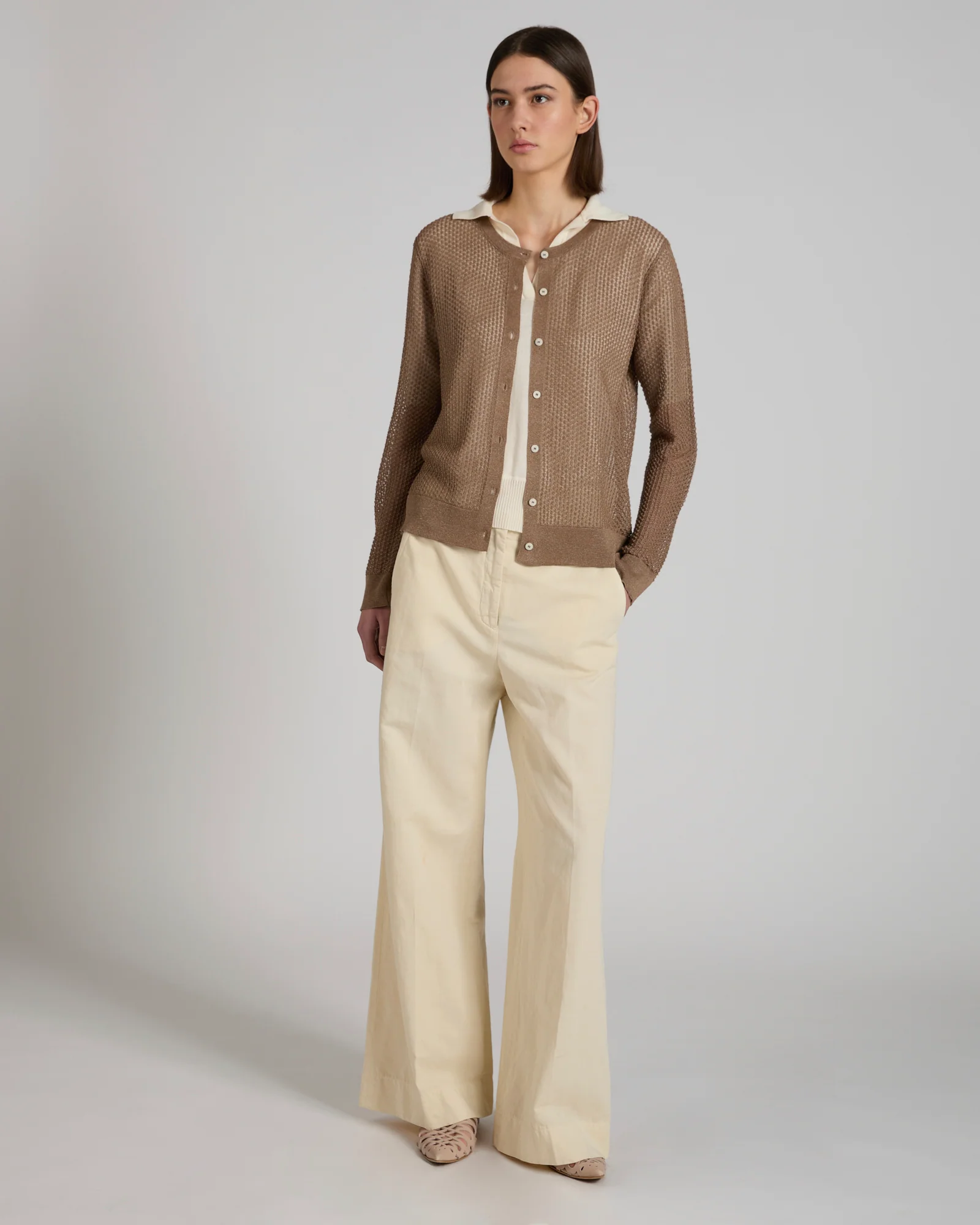 Regular fit viscose cardigan - Image 5