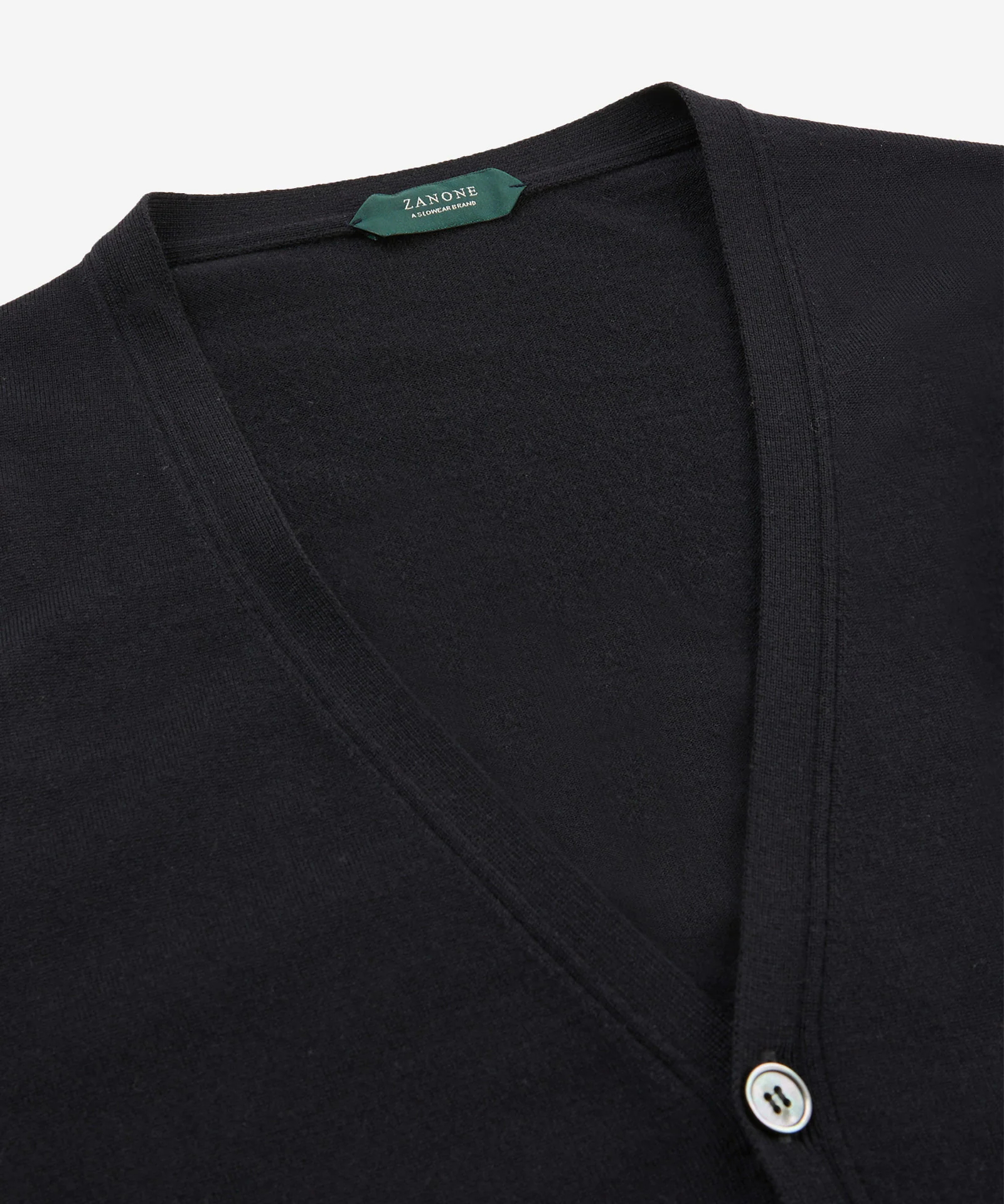 Slim-fit cardigan in certified Flexwool - Image 6