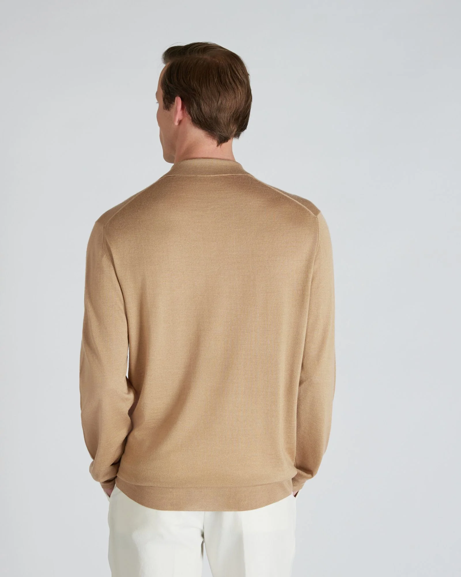 Slim-fit cashmere and silk polo shirt - Image 3