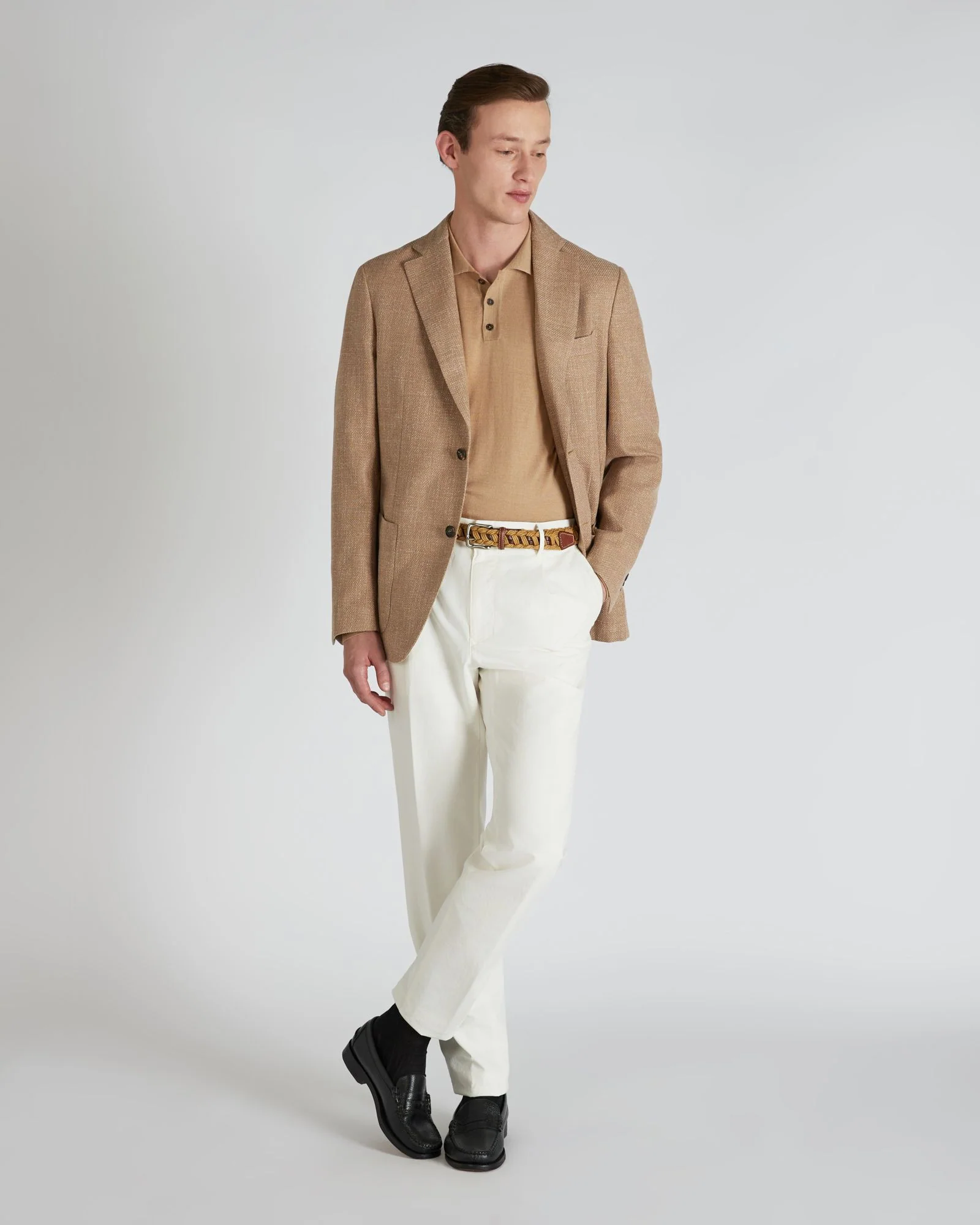 Slim-fit cashmere and silk polo shirt - Image 5