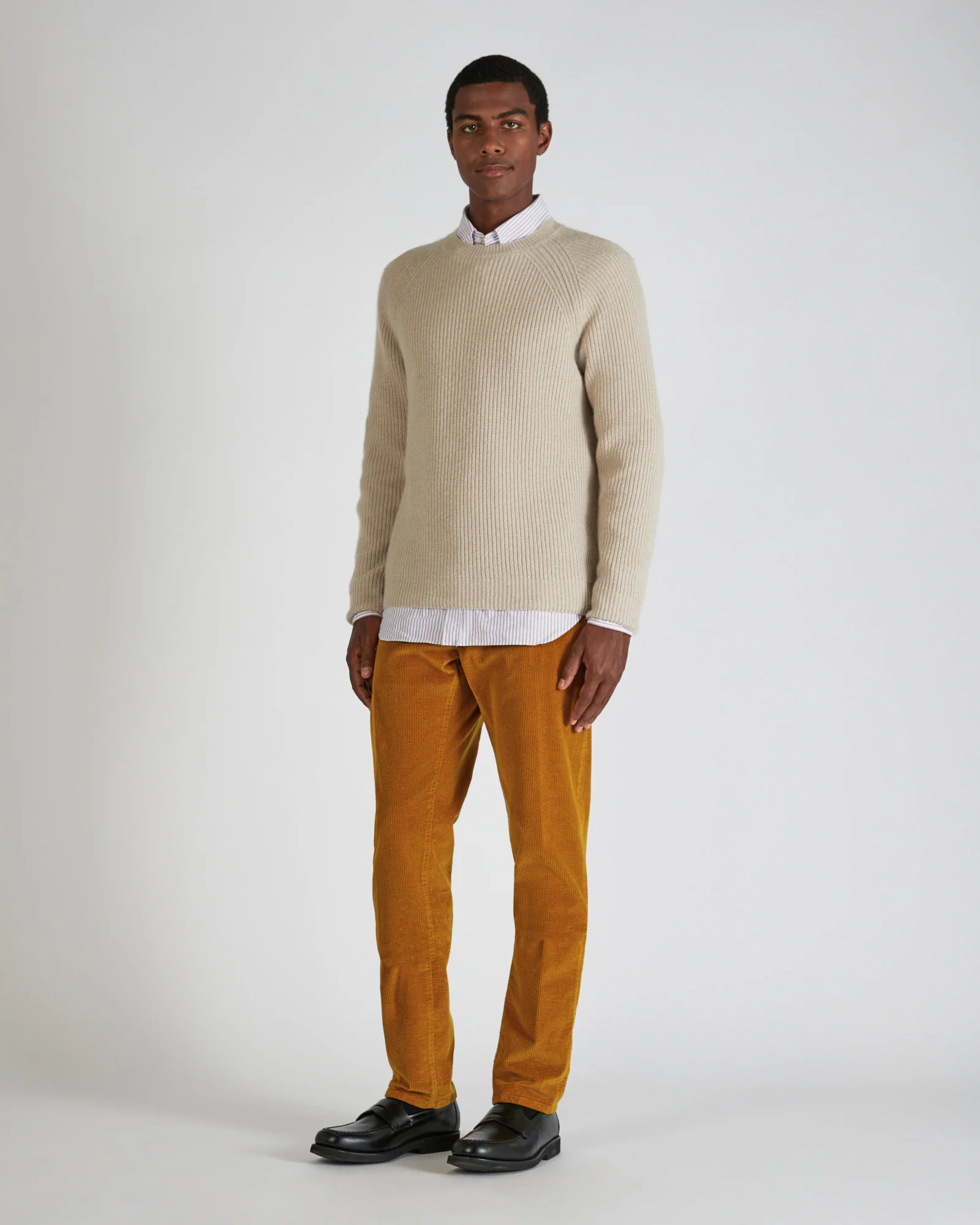 Slim fit cashmere crewneck sweater - Image 5