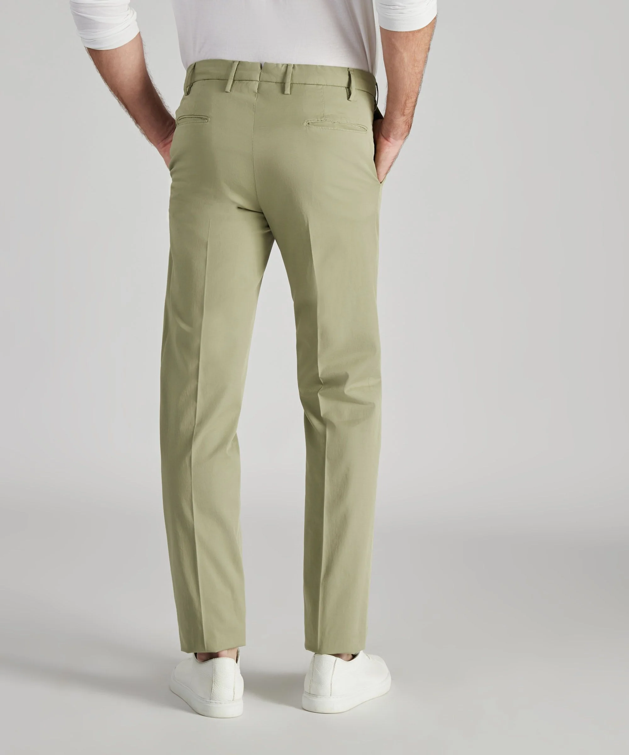 Slim-fit certified Royal Batavia cotton trousers - Image 3