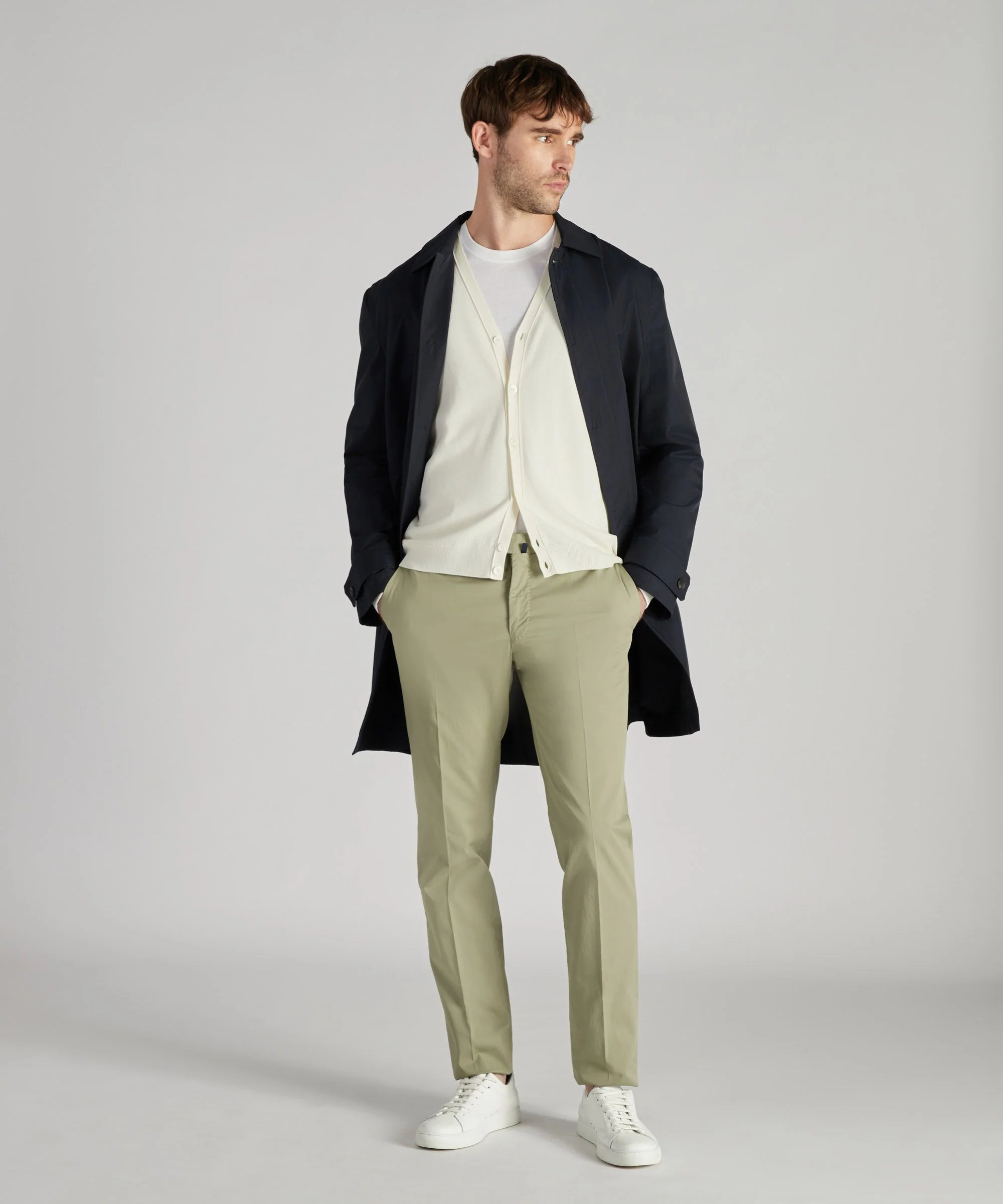 Slim-fit certified Royal Batavia cotton trousers - Image 5