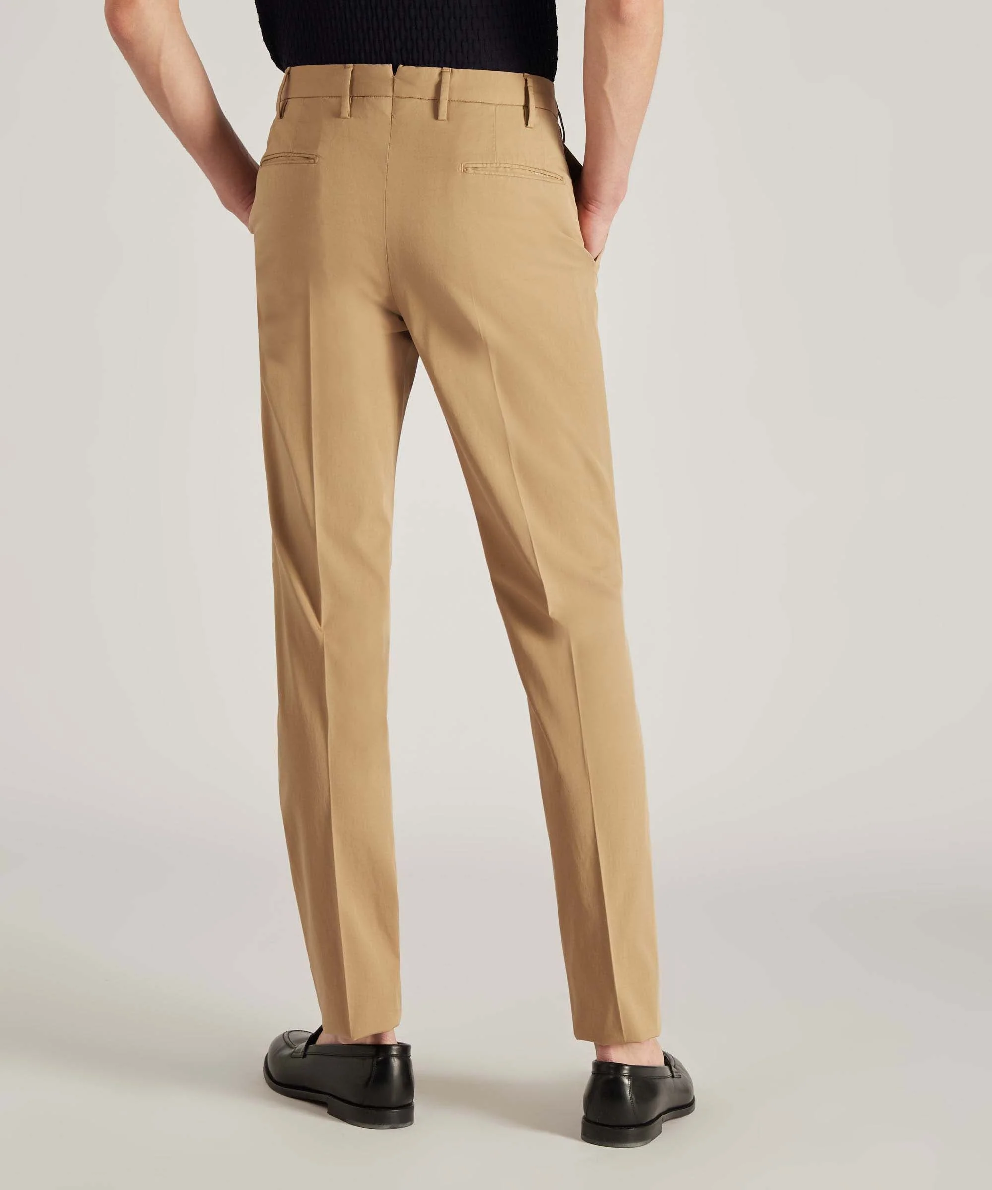 Slim-fit certified Royal Batavia cotton trousers - Image 3