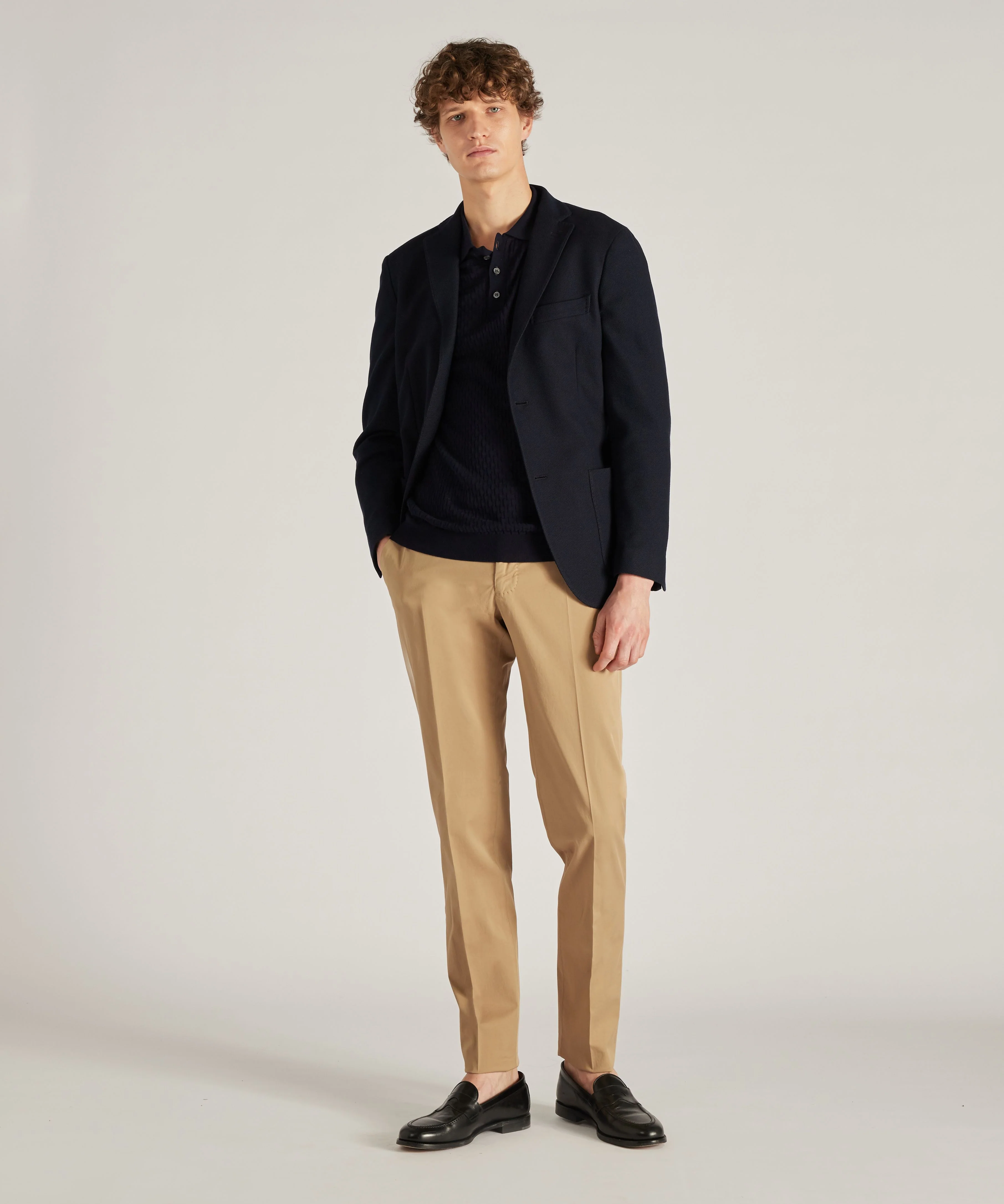 Slim-fit certified Royal Batavia cotton trousers - Image 5