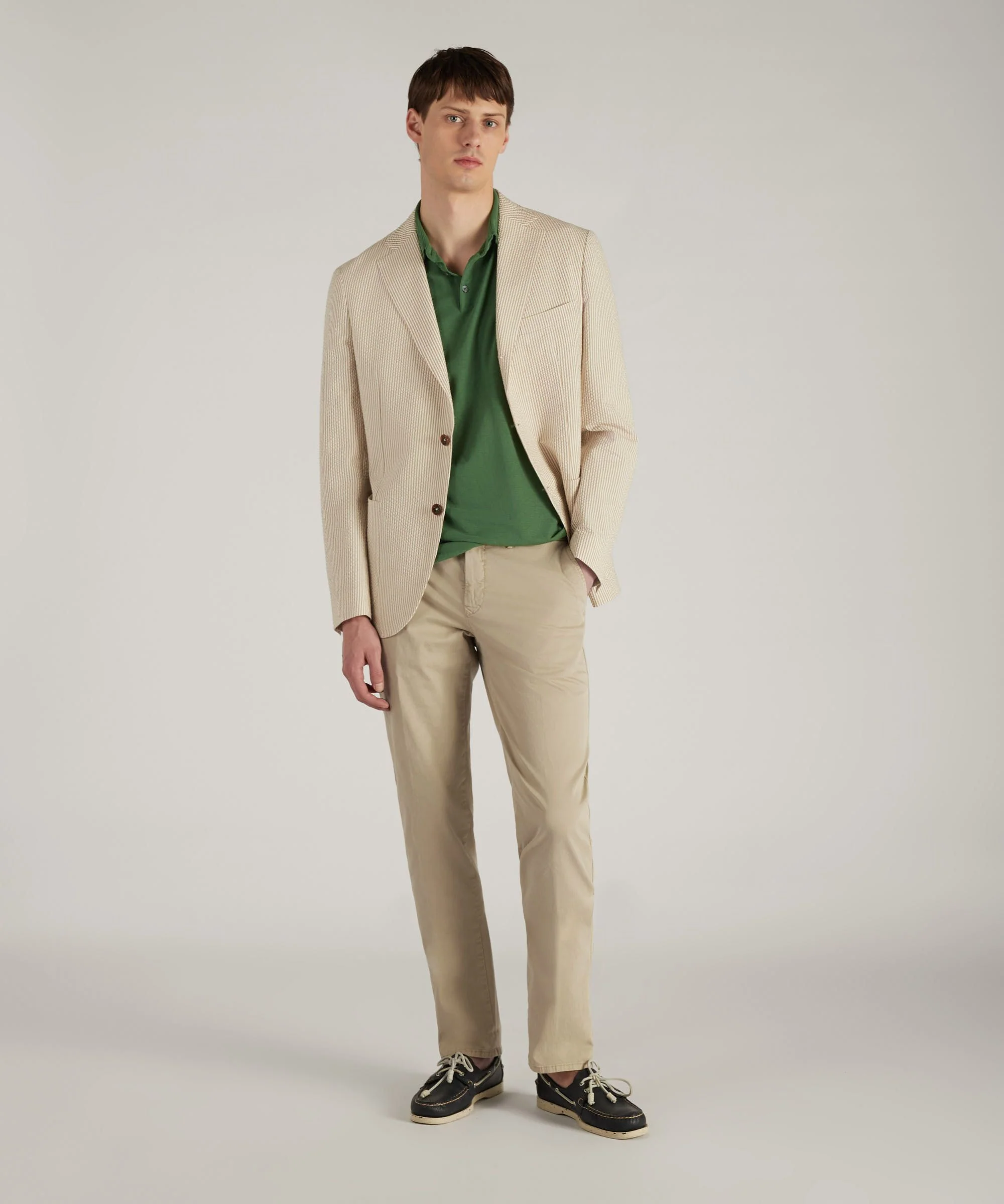 Slim-fit certified stretch gabardine trousers - Image 5