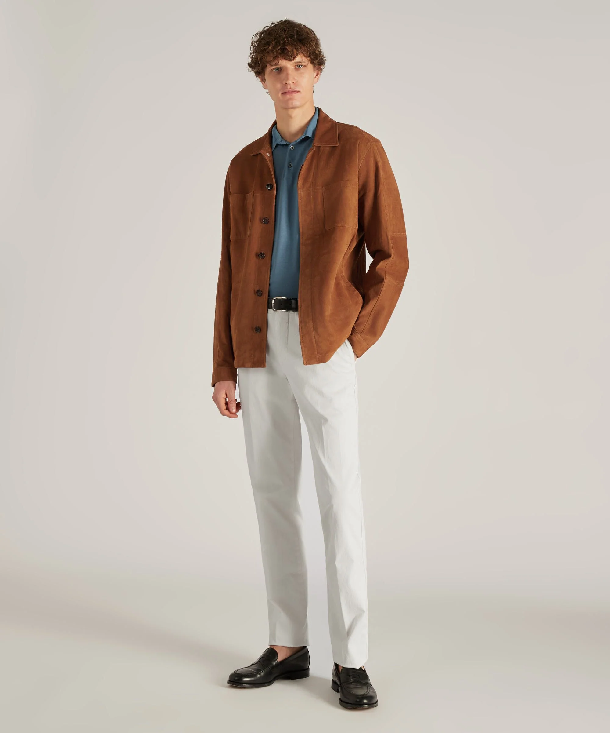 Slim-fit certified stretch gabardine trousers - Image 5