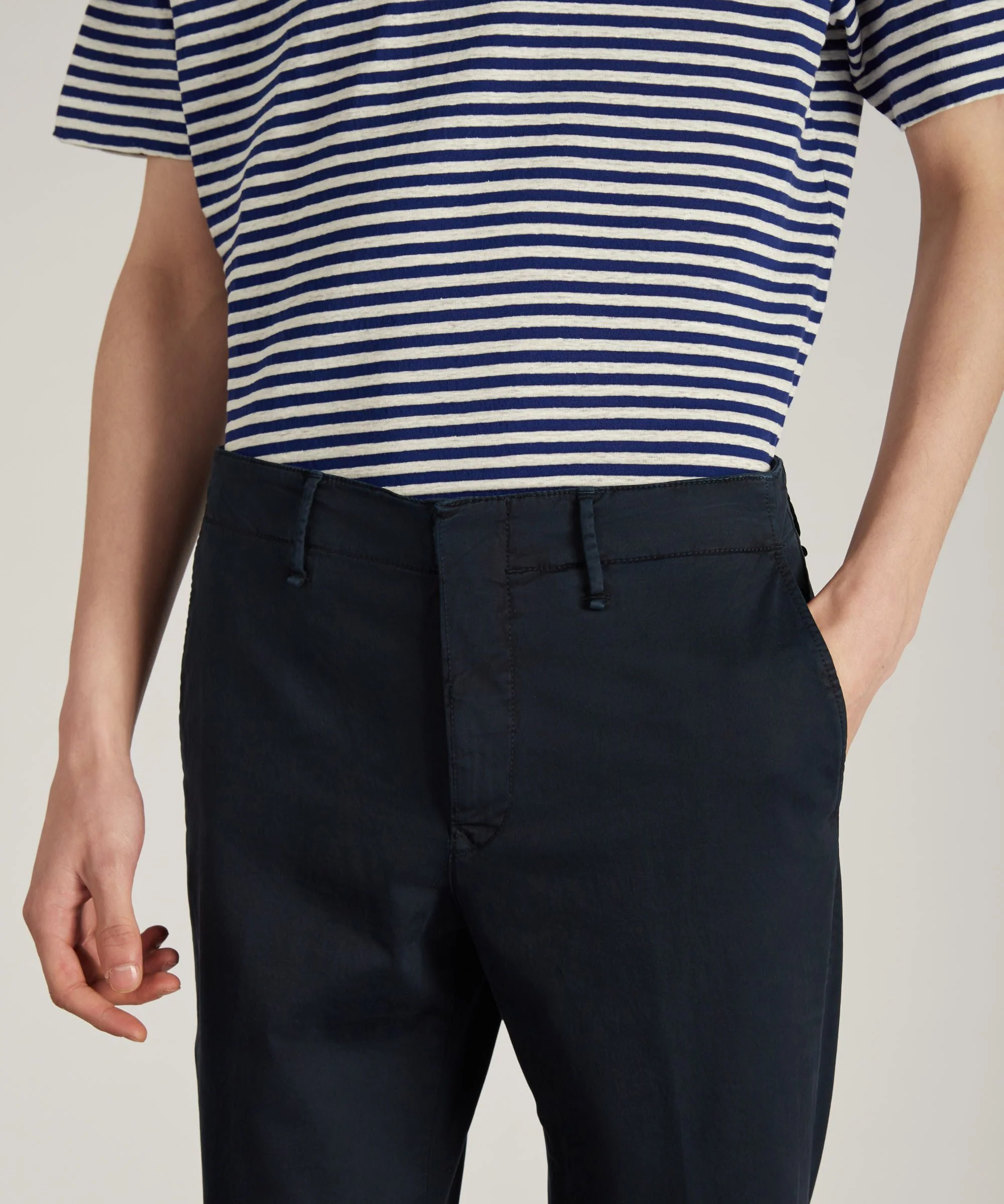 Slim-fit certified stretch gabardine trousers - Image 4