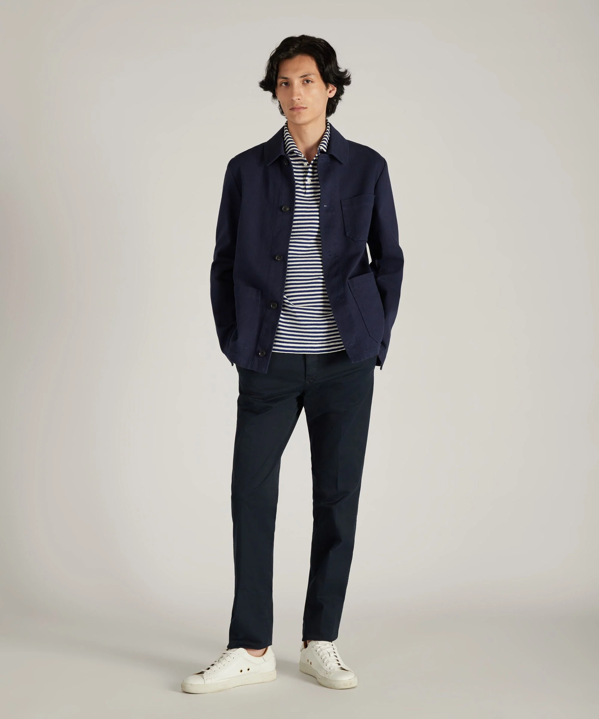 Slim-fit certified stretch gabardine trousers - Image 5