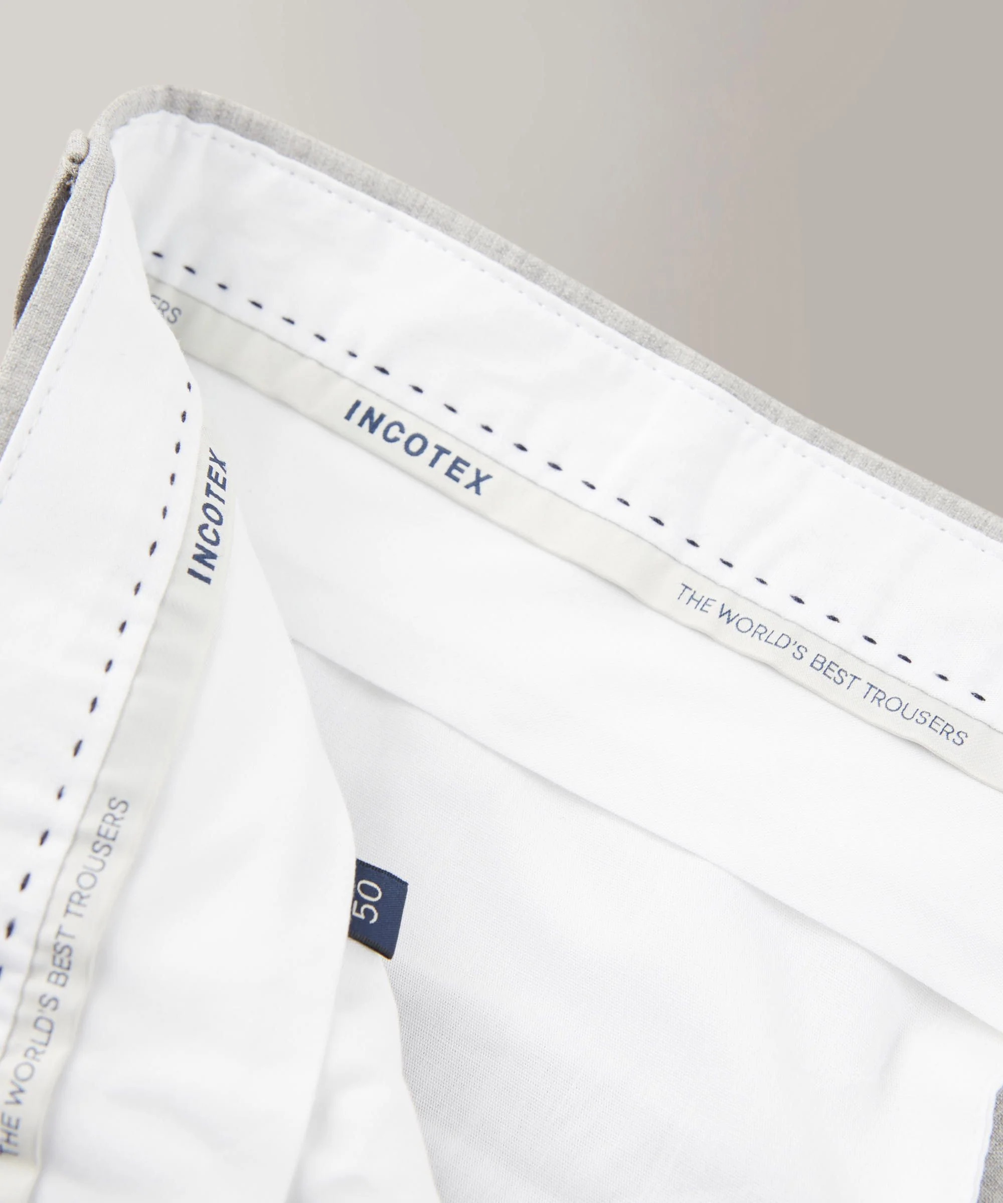 Slim-fit certified tropical wool trousers - Image 11