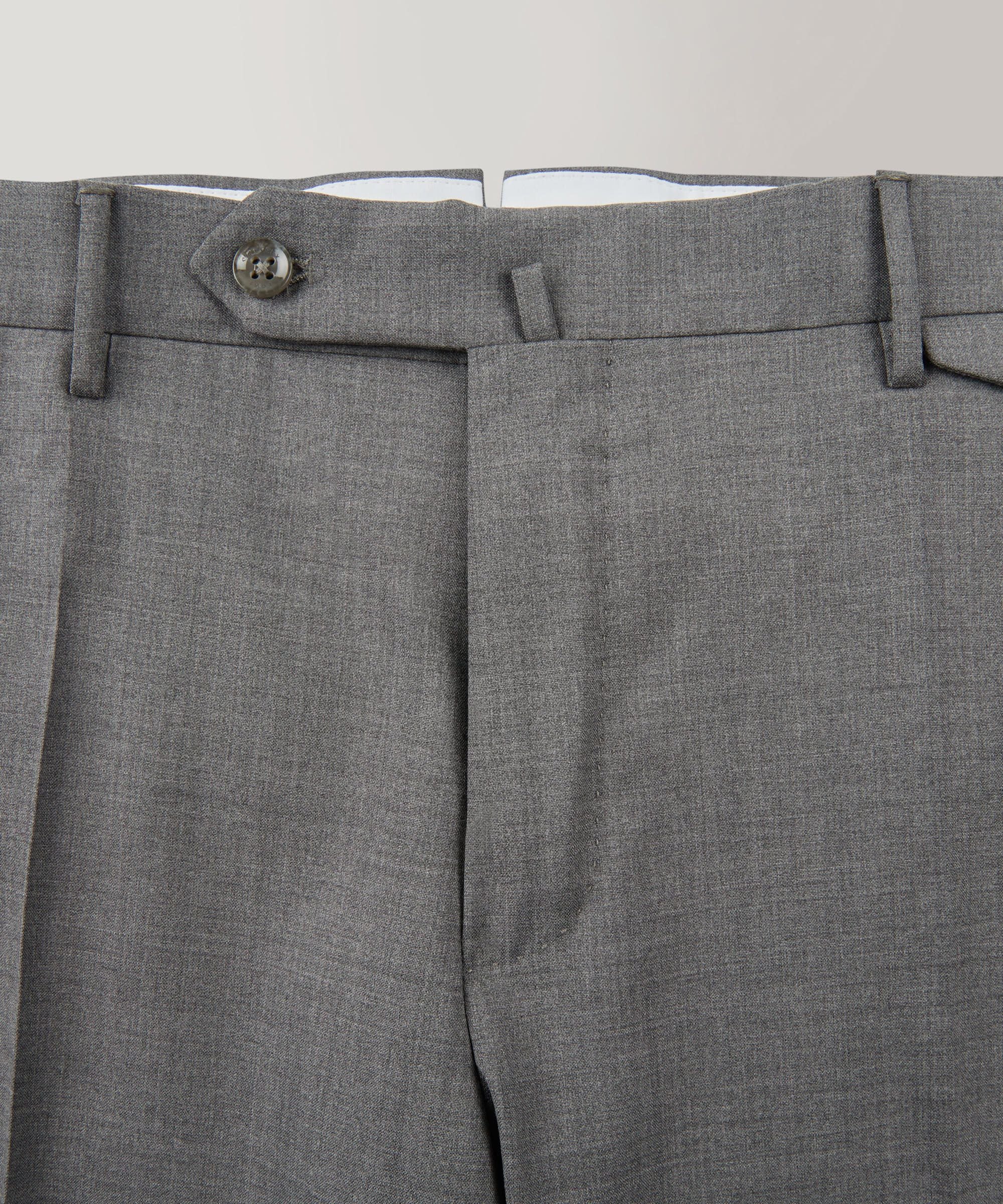 Slim-fit certified tropical wool trousers - Image 6