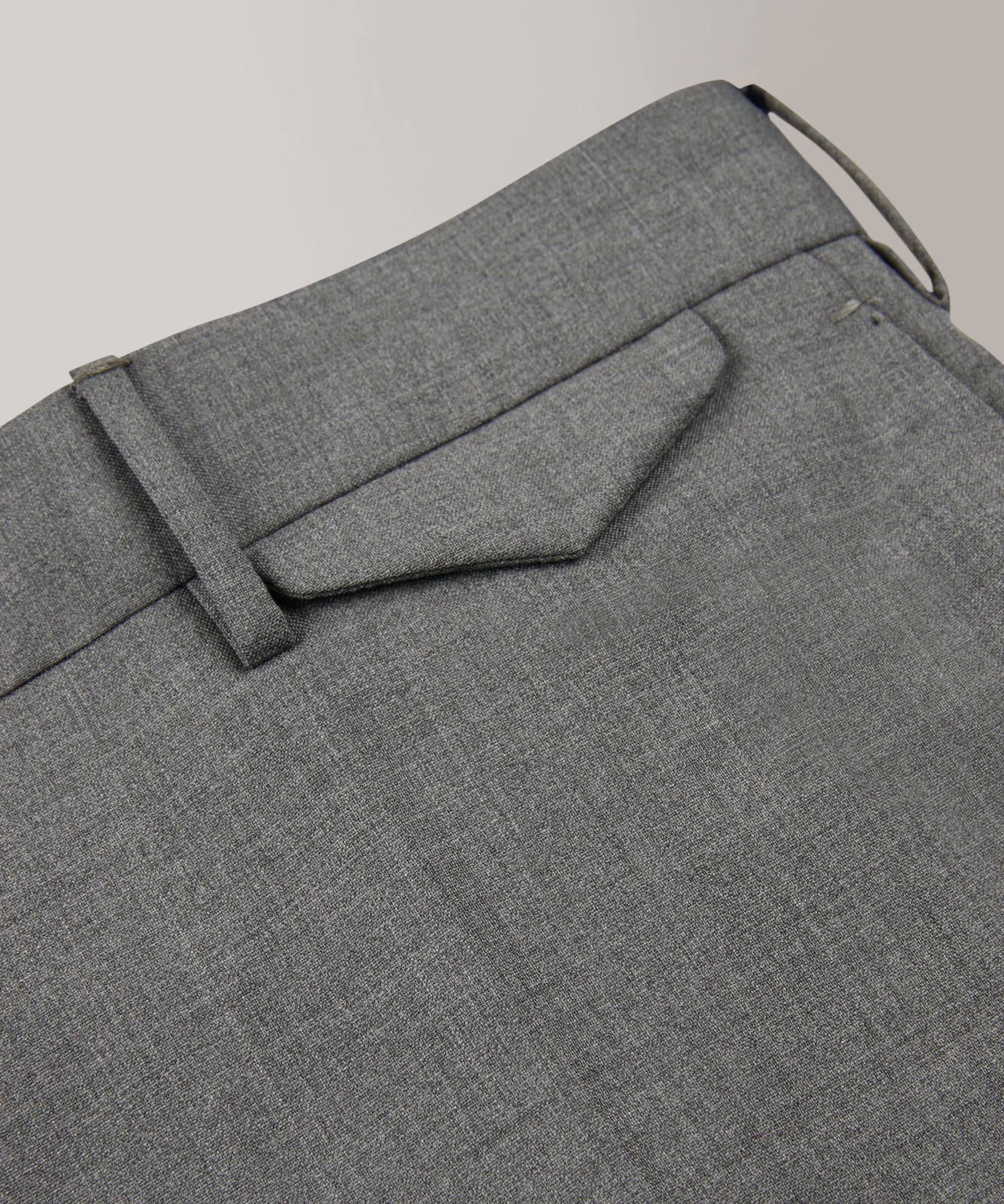 Slim-fit certified tropical wool trousers - Image 7