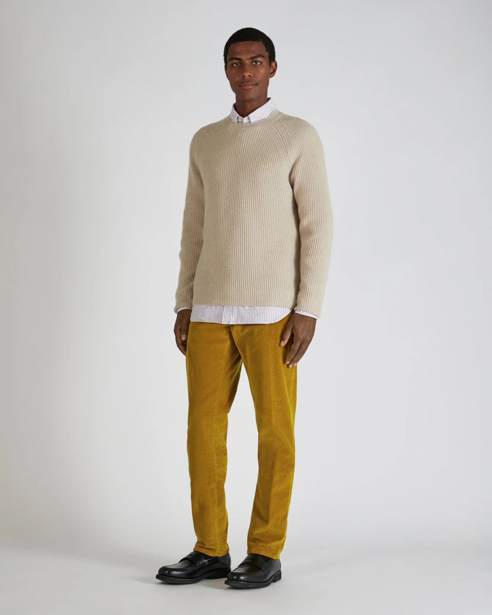 Slim fit corduroy trousers - Image 5