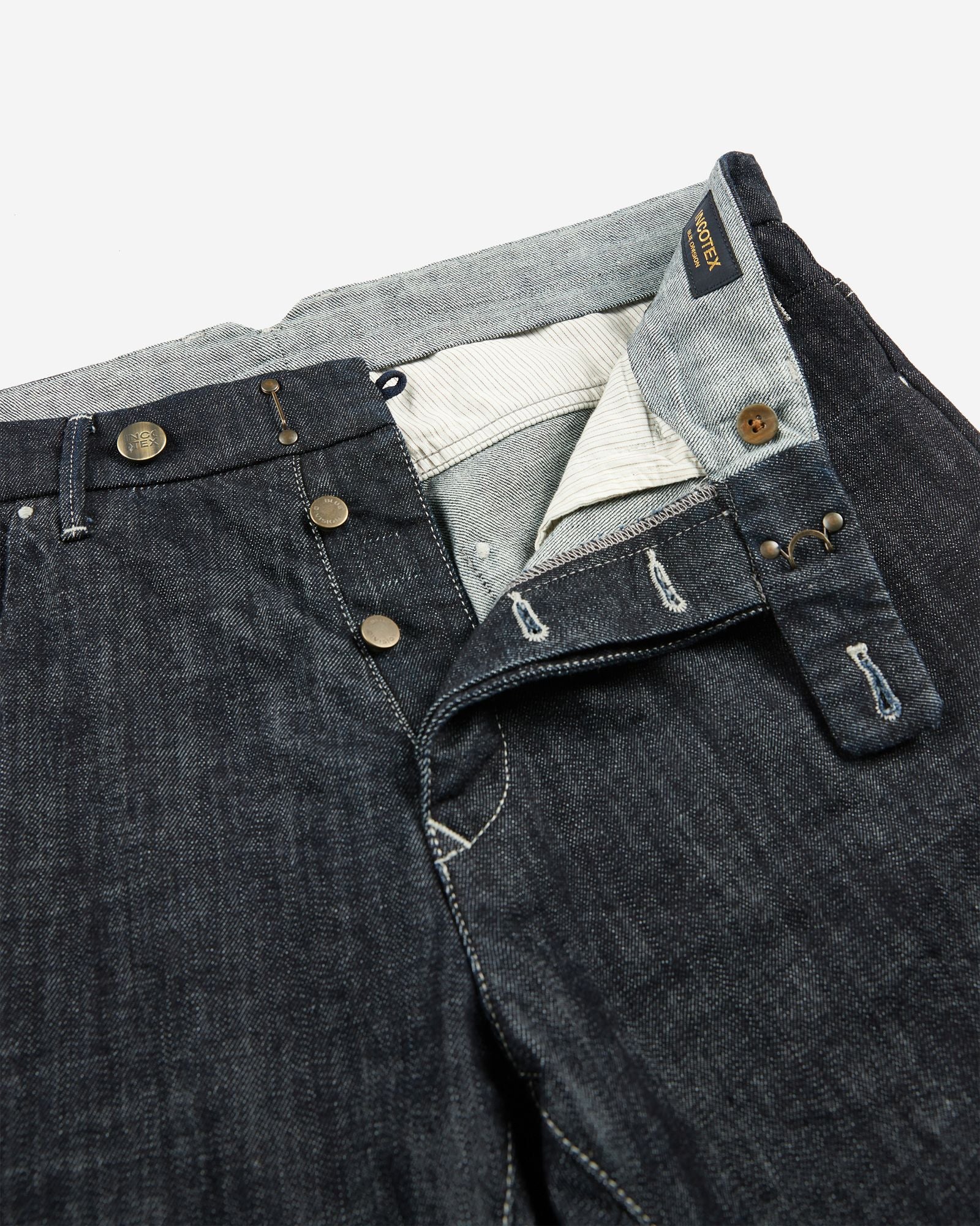 Slim fit tailored trousers made of stretch denim - Image 6