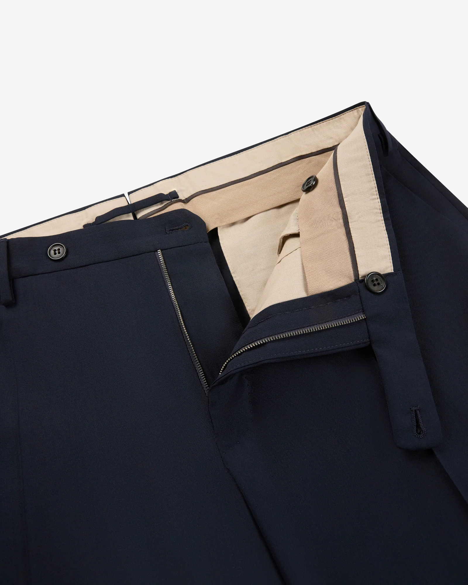 Slim fit tropical wool trousers - Image 6