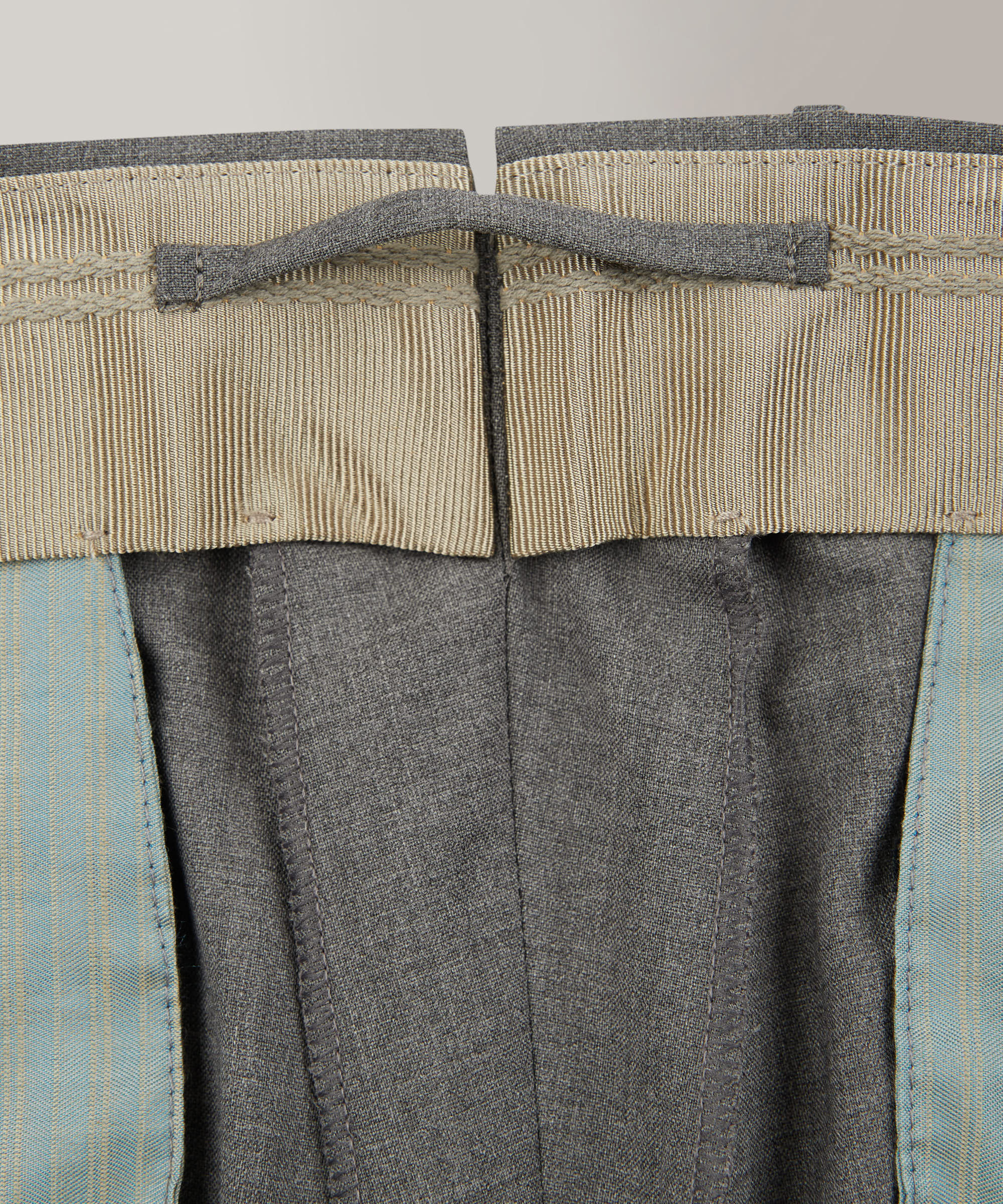Slim fit tropical wool trousers - Image 9