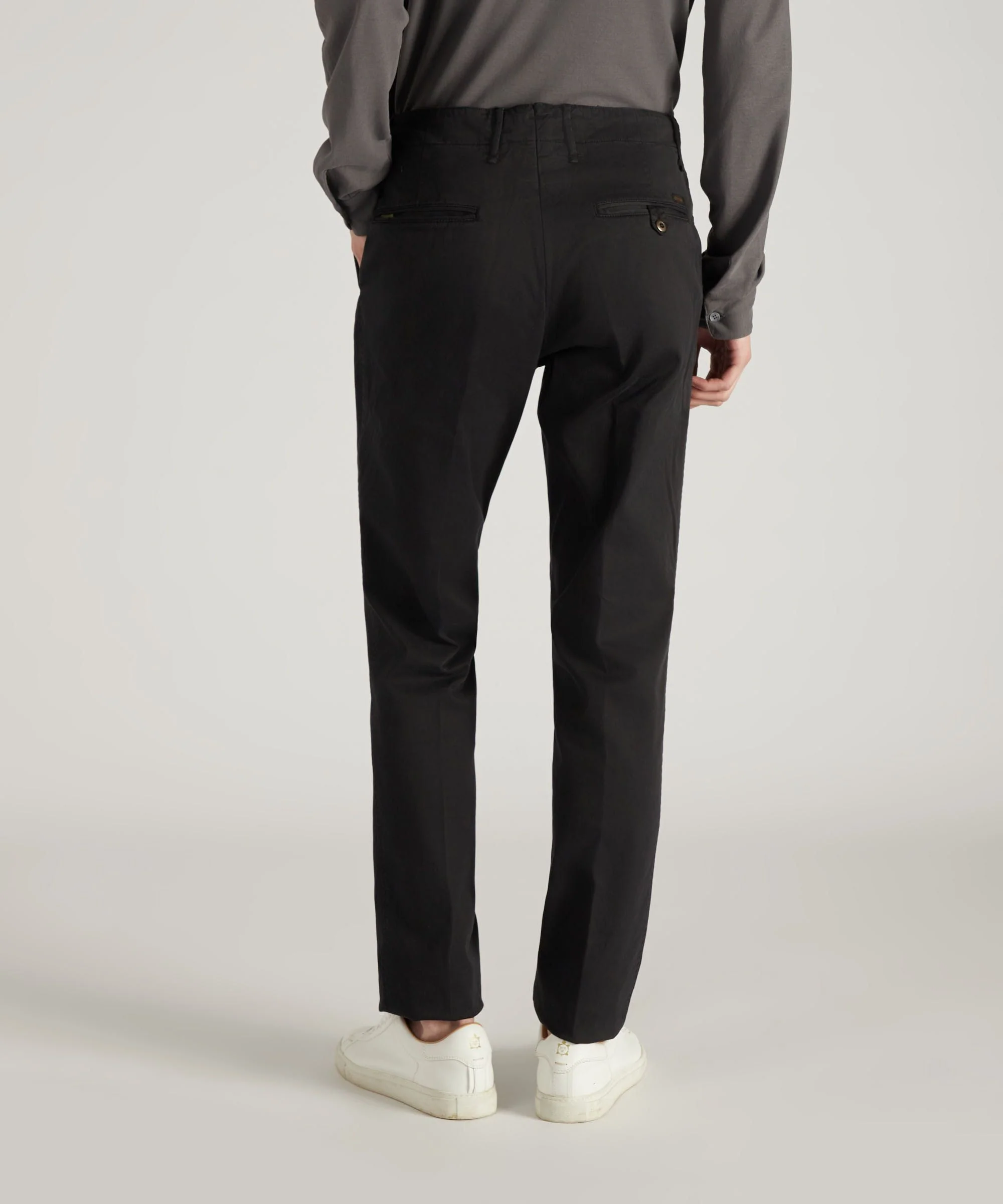 Slim fit trousers in certified stretch gabardine - Image 3