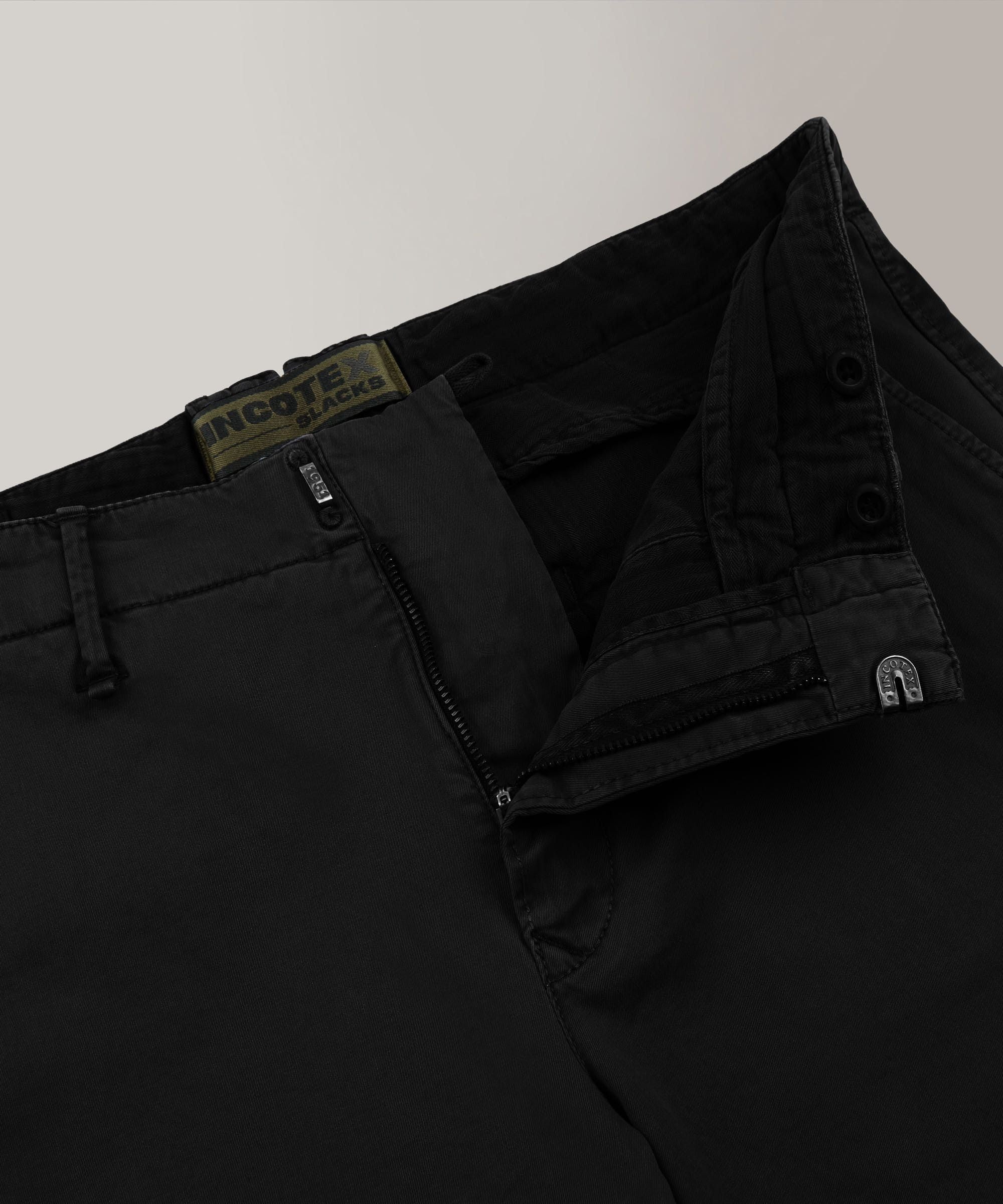 Slim fit trousers in certified stretch gabardine - Image 6