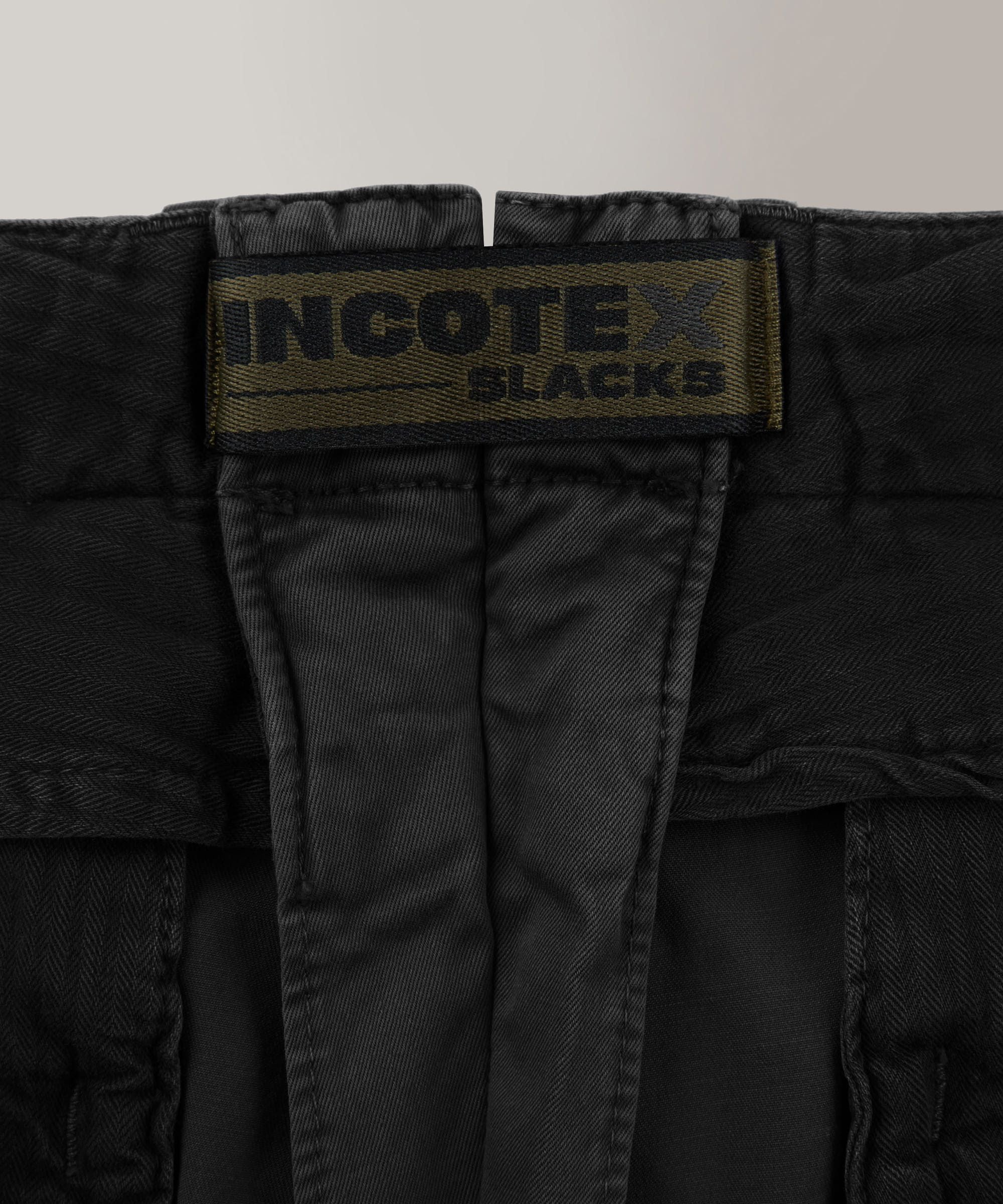 Slim fit trousers in certified stretch gabardine - Image 7