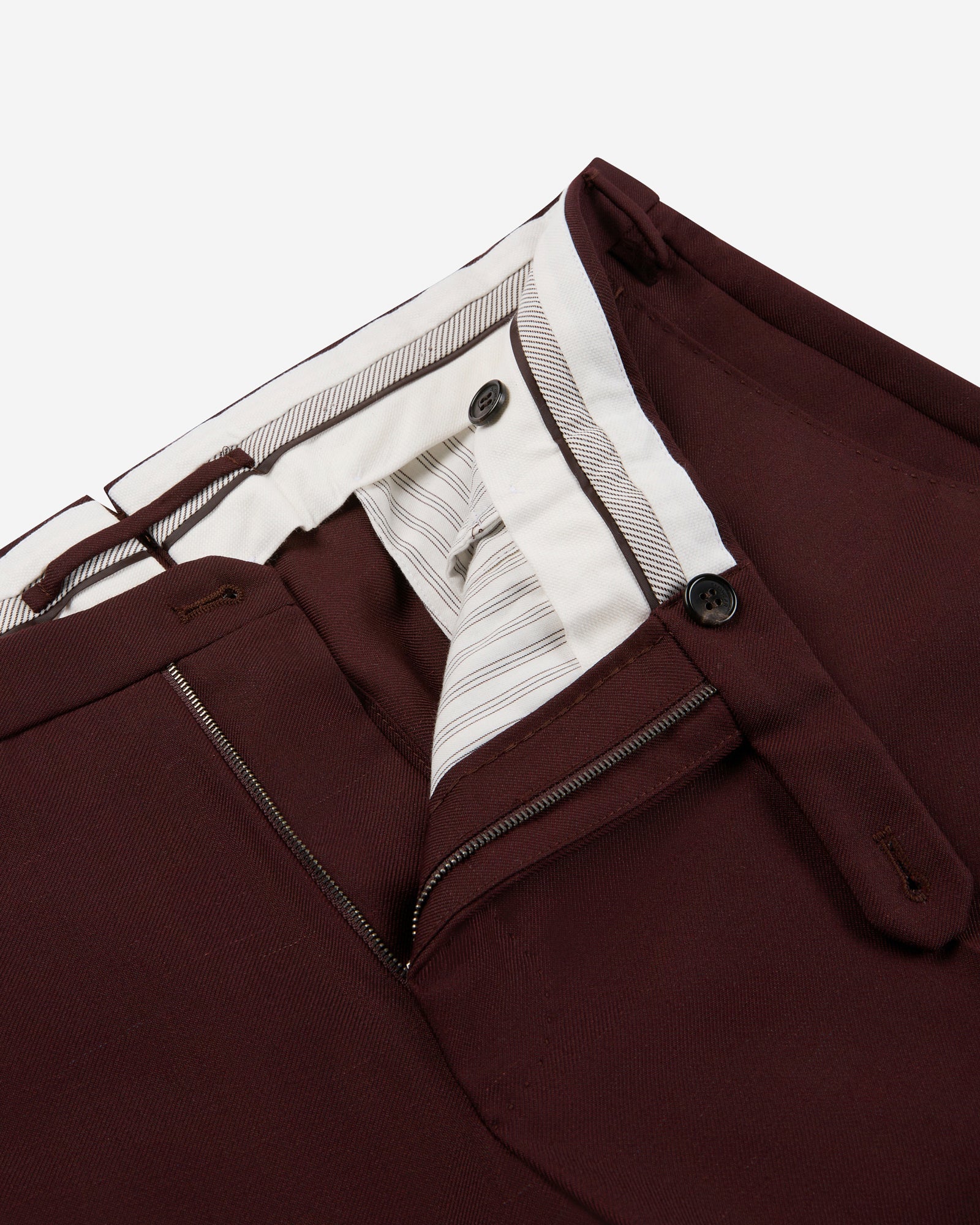 Slim fit virgin wool and mohair twill trousers - Image 6