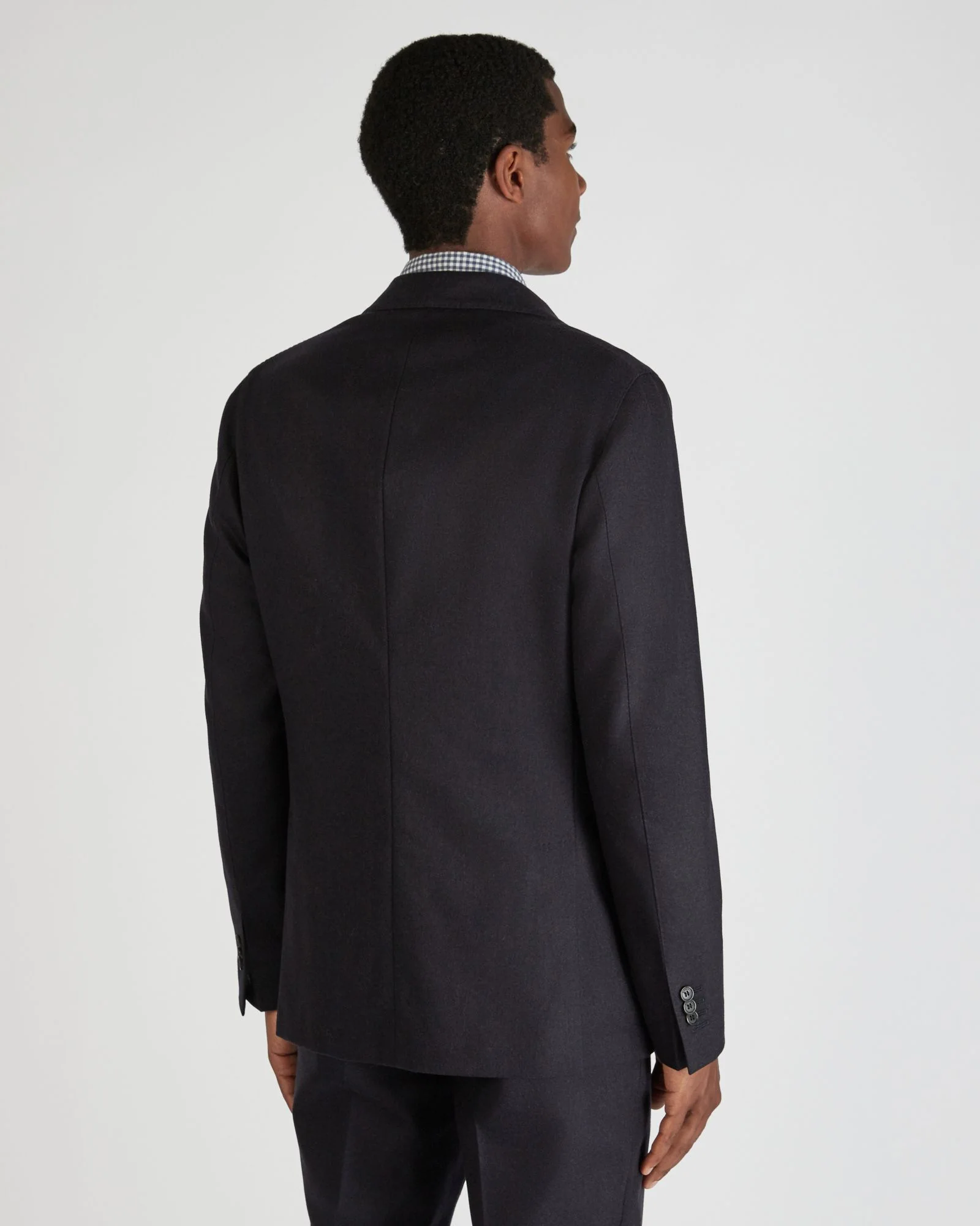 Slim fit wool and cashmere flannel jacket - Image 3