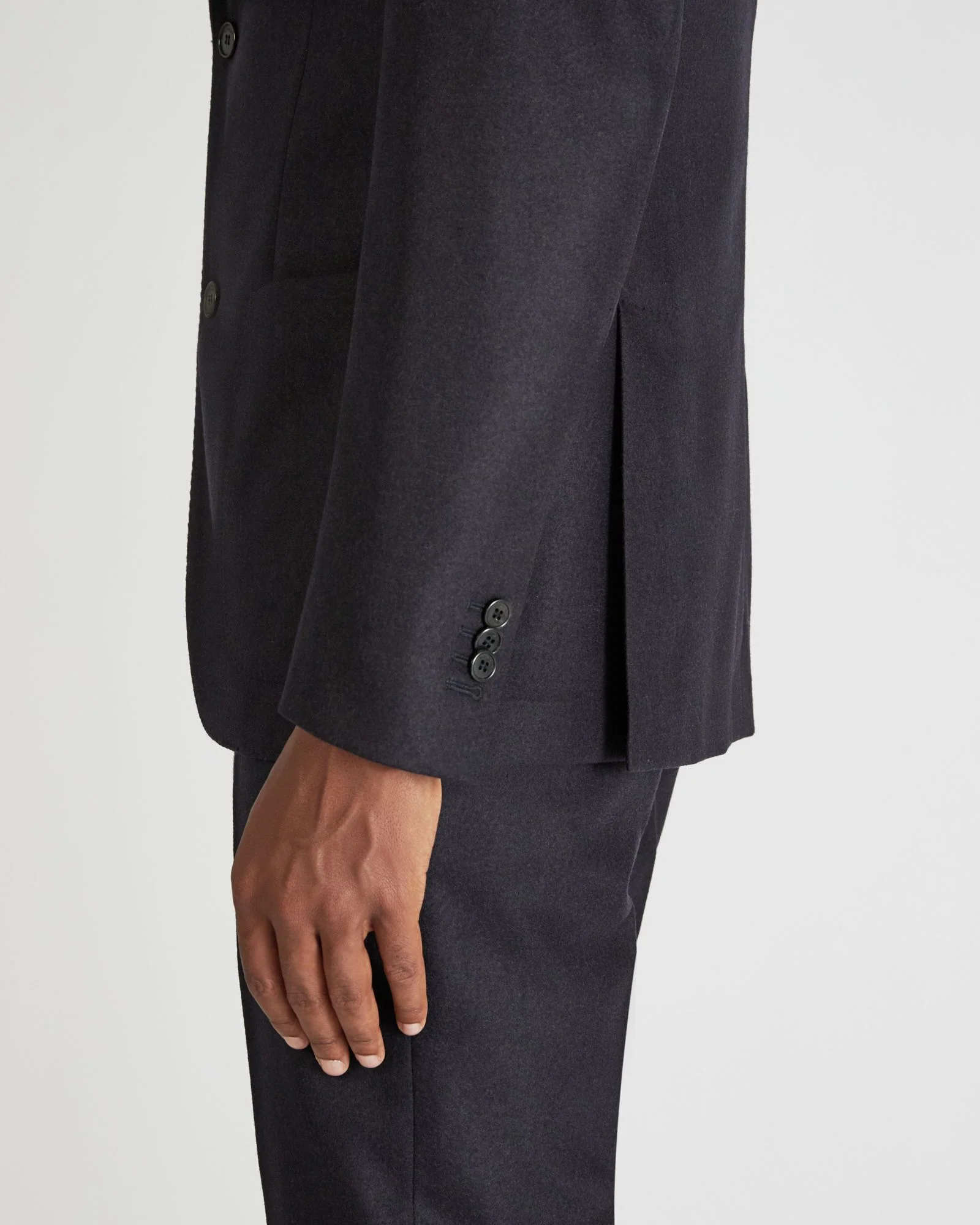 Slim fit wool and cashmere flannel jacket - Image 4