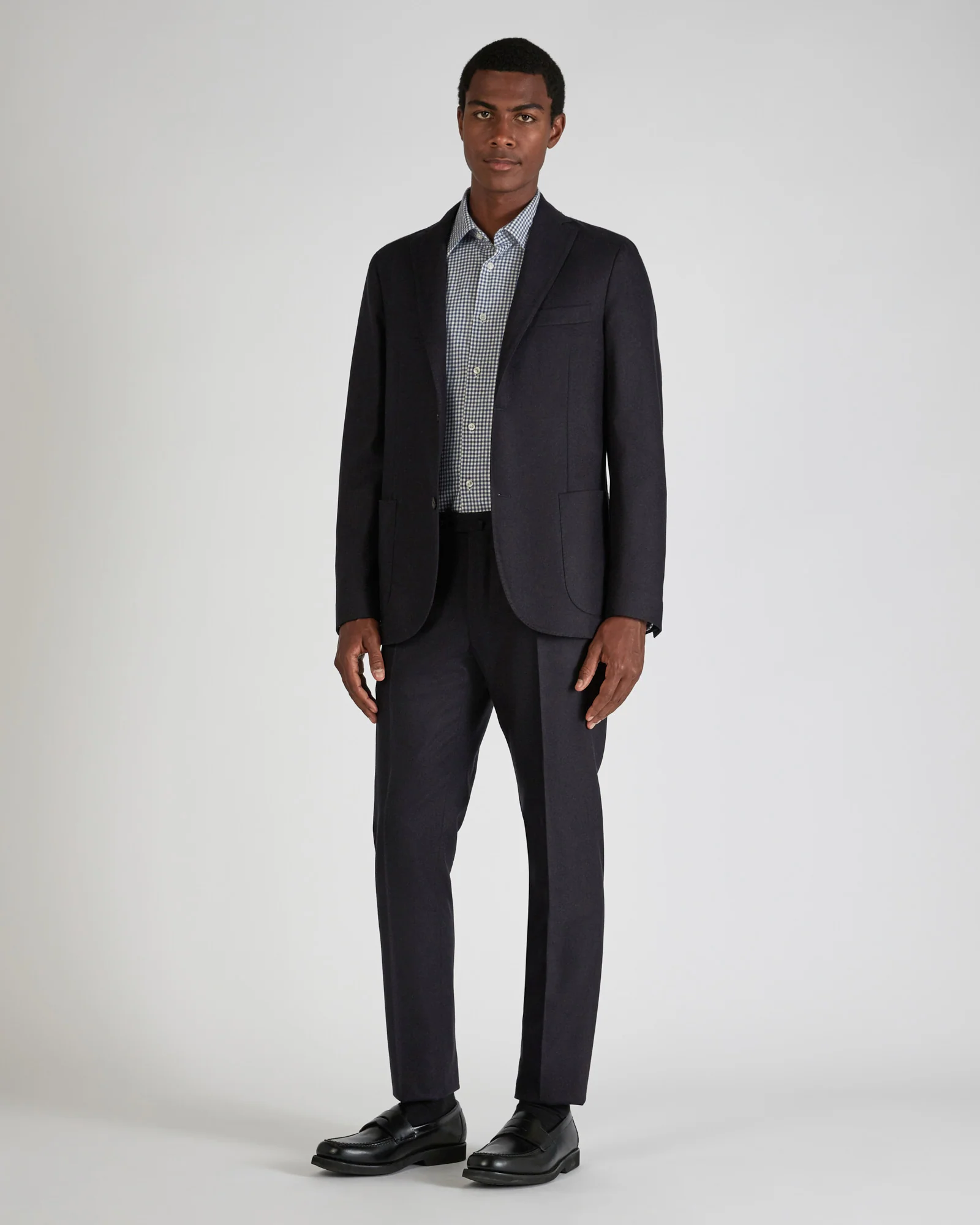 Slim fit wool and cashmere flannel jacket - Image 5