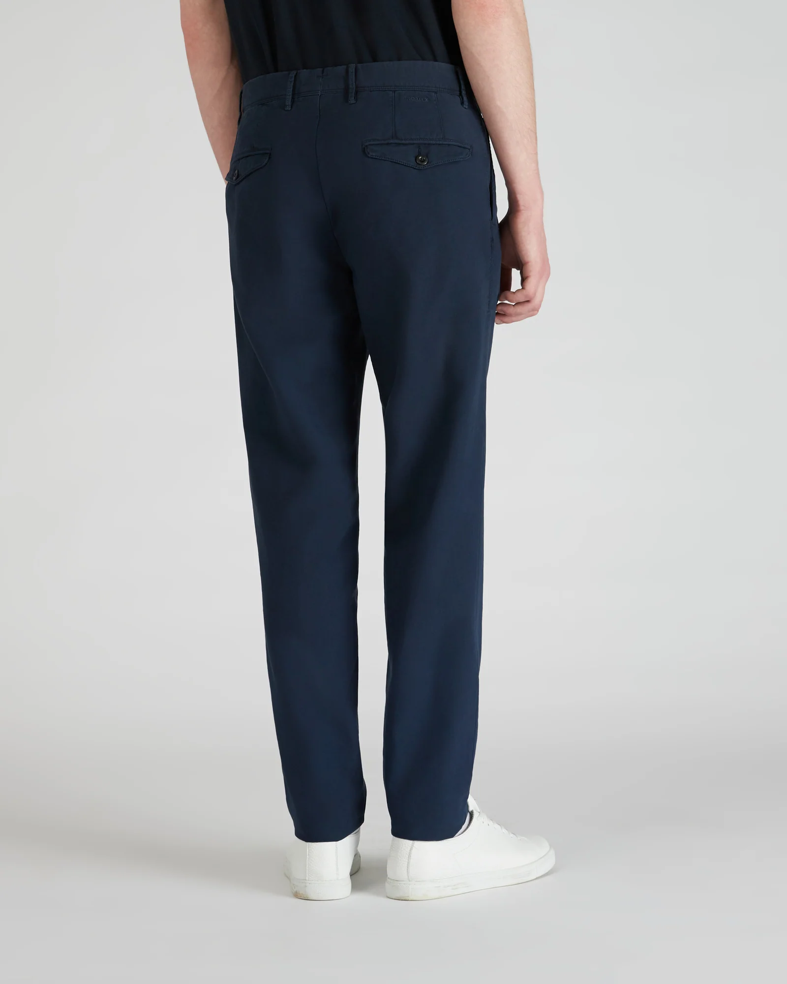 Tapered fit summer satin trousers - Image 3