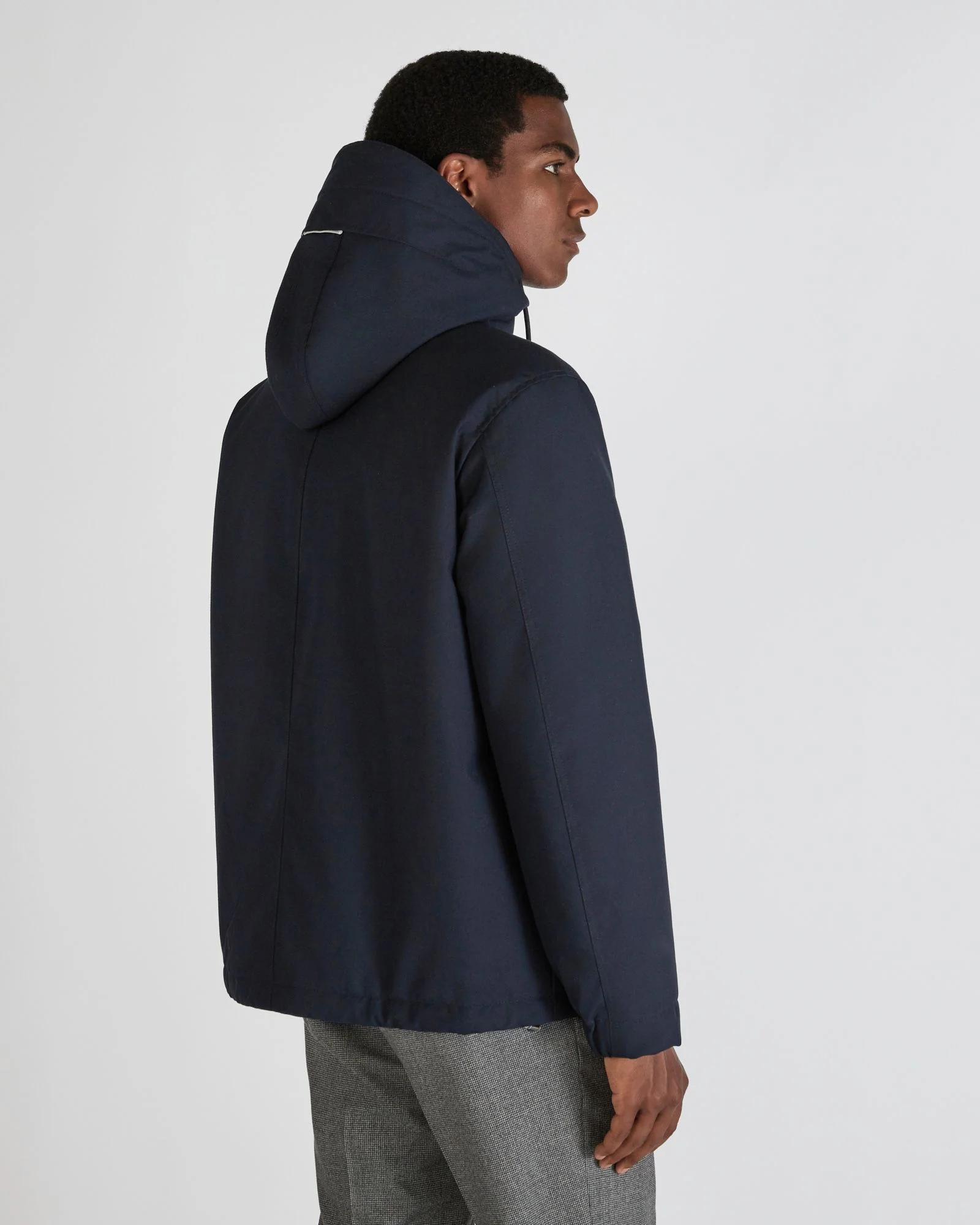 Technical fabric hooded jacket - Image 3
