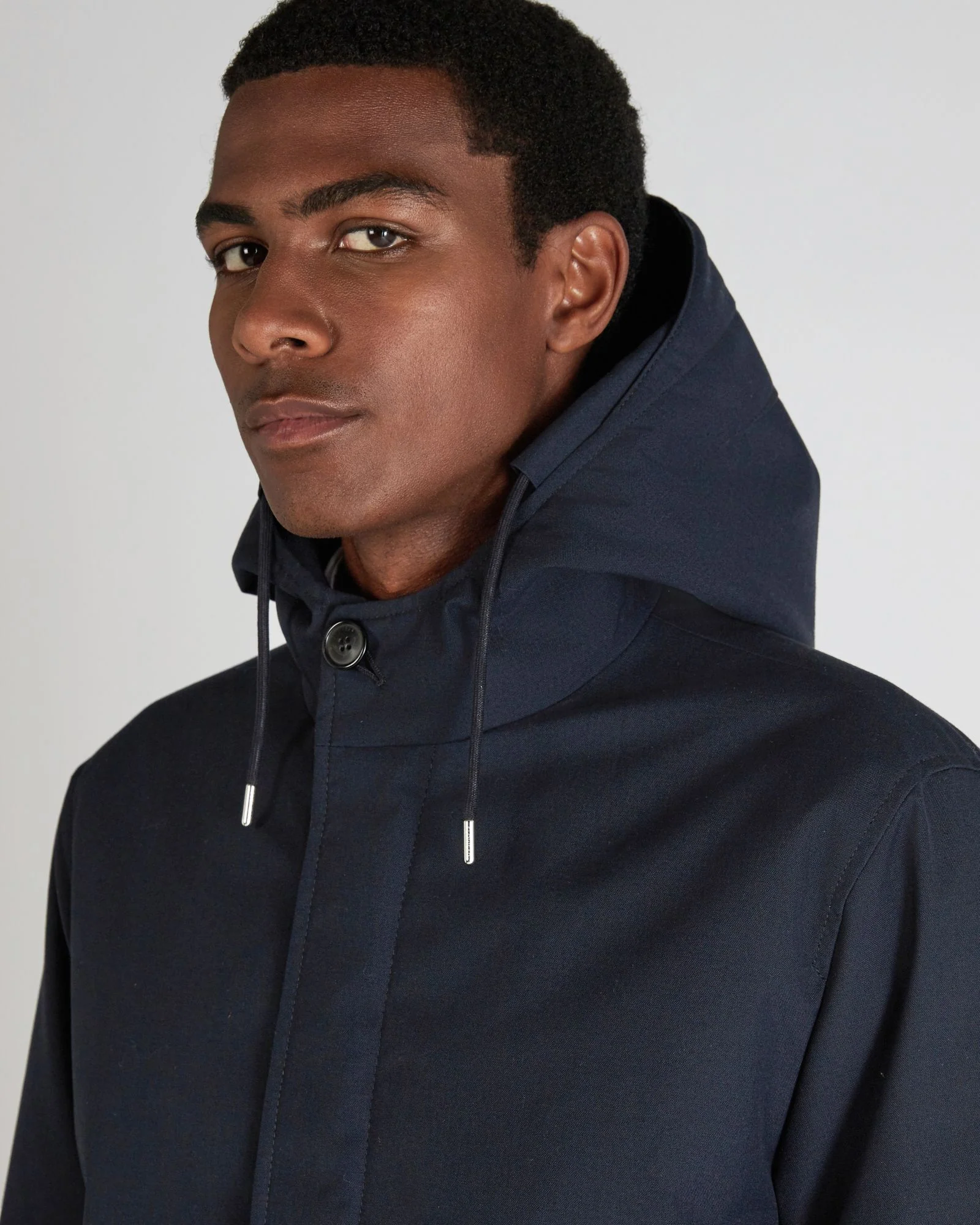 Technical fabric hooded jacket - Image 4